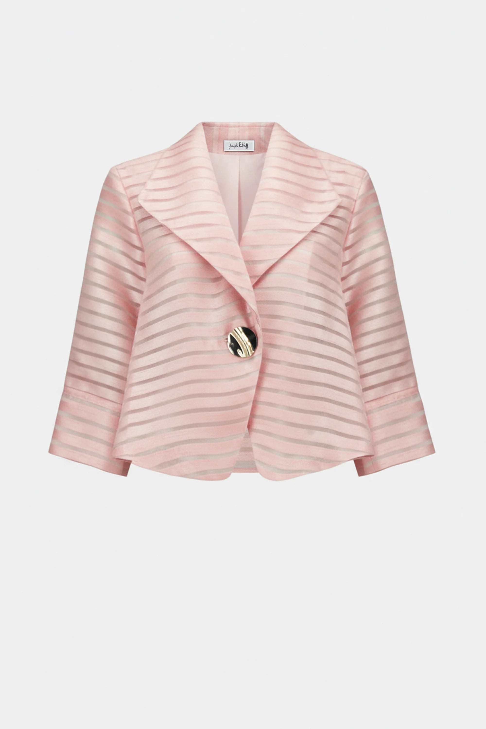 Joseph Ribkoff Shadow Stripe Swing Jacket With Lapel Style 262707 - Image 7