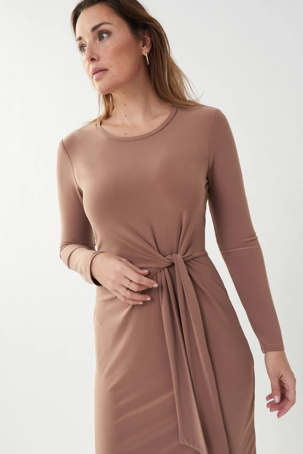 Joseph Ribkoff Nutmeg Dress Style 223288 - Image 3