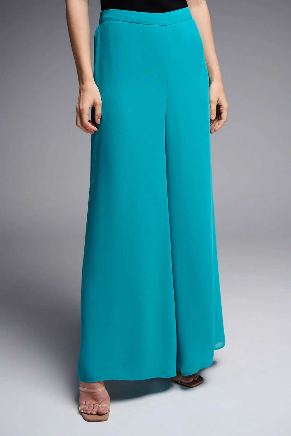 Joseph Ribkoff Ocean Blue Chiffon Pant Style 223751 - Image 2