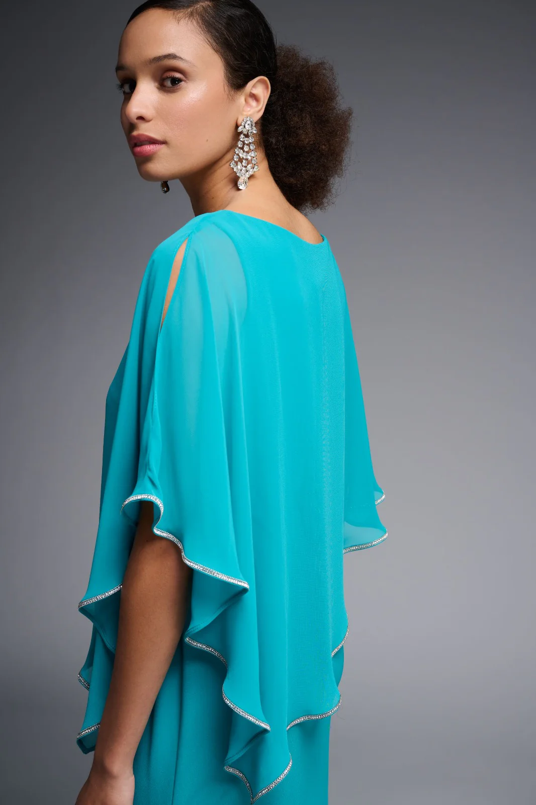 Joseph Ribkoff Ocean Blue Dress Style 223762 - Image 3