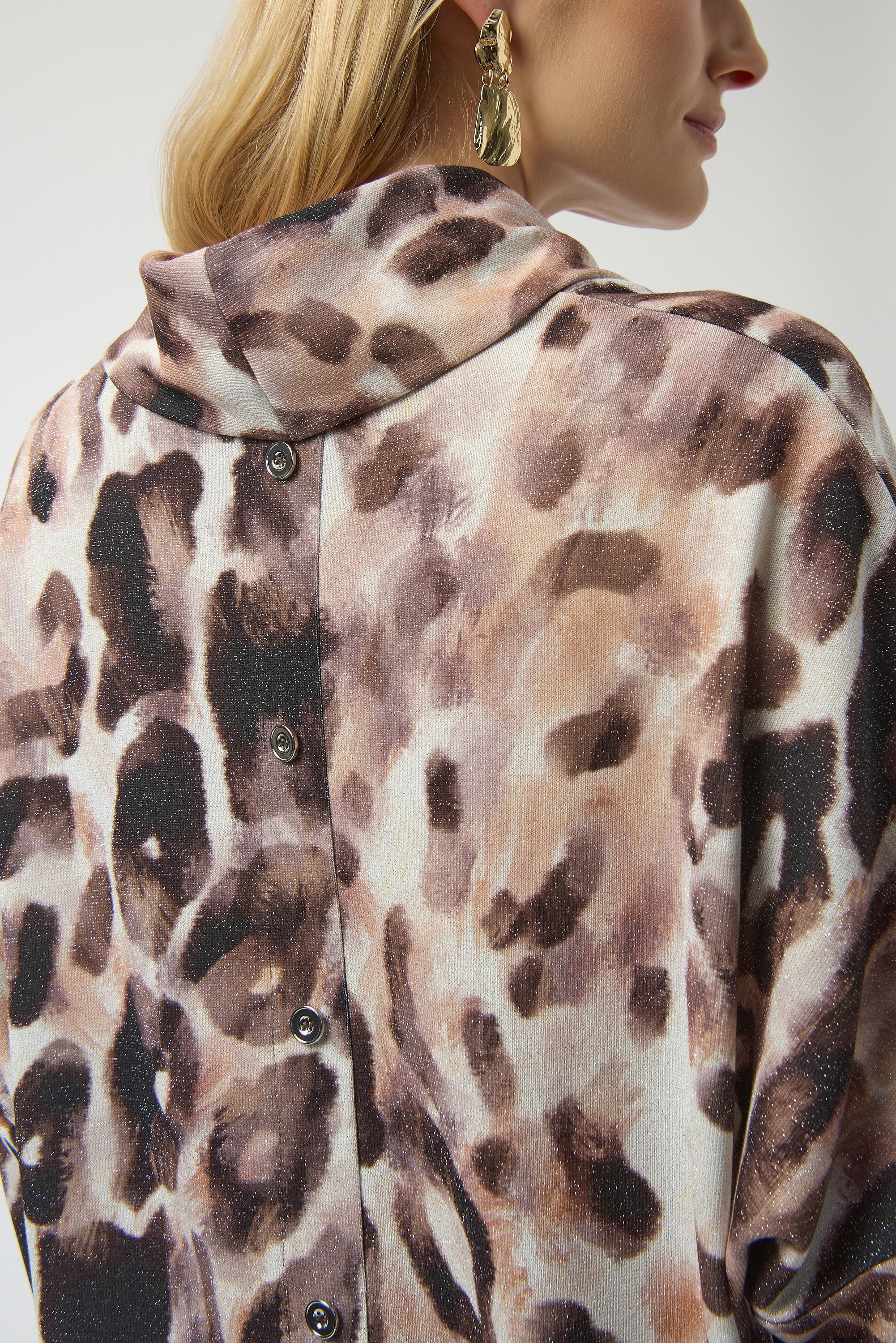 Joseph Ribkoff Off-White/Multi Animal Print Tunic Style 254033 - Image 4