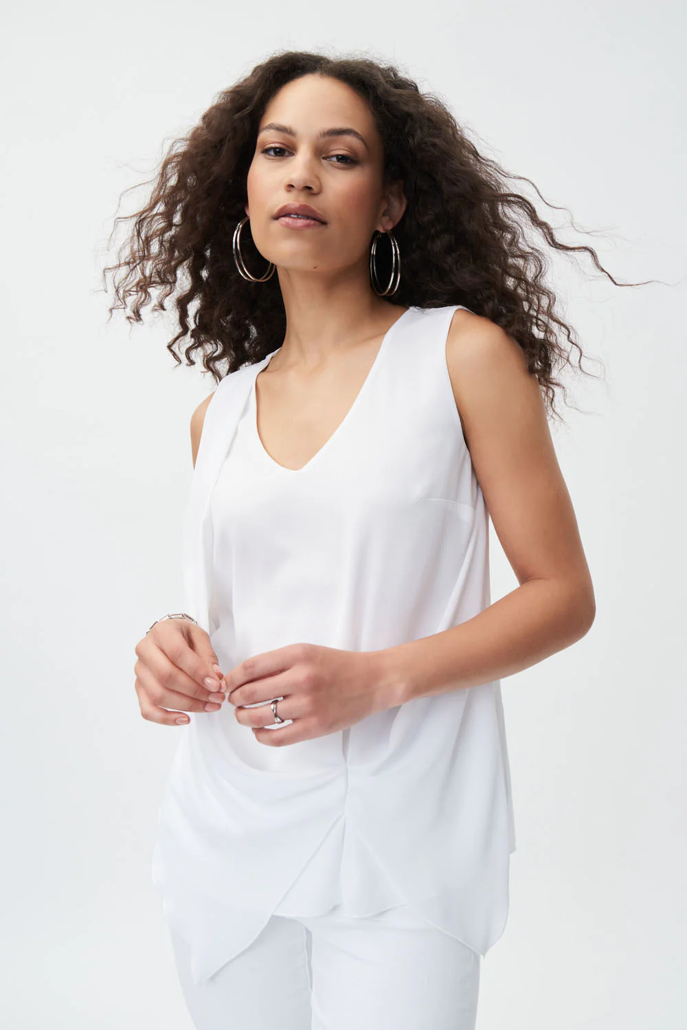Joseph Ribkoff Off-White Sleeveless Top Style 231182