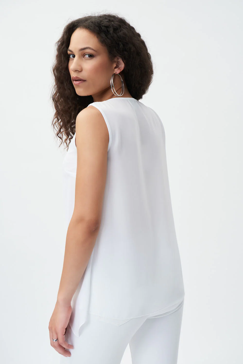 Joseph Ribkoff Off-White Sleeveless Top Style 231182 - Image 2