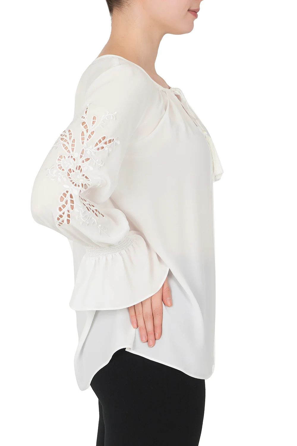 Joseph Ribkoff Off White Top Style 191249 - Image 2