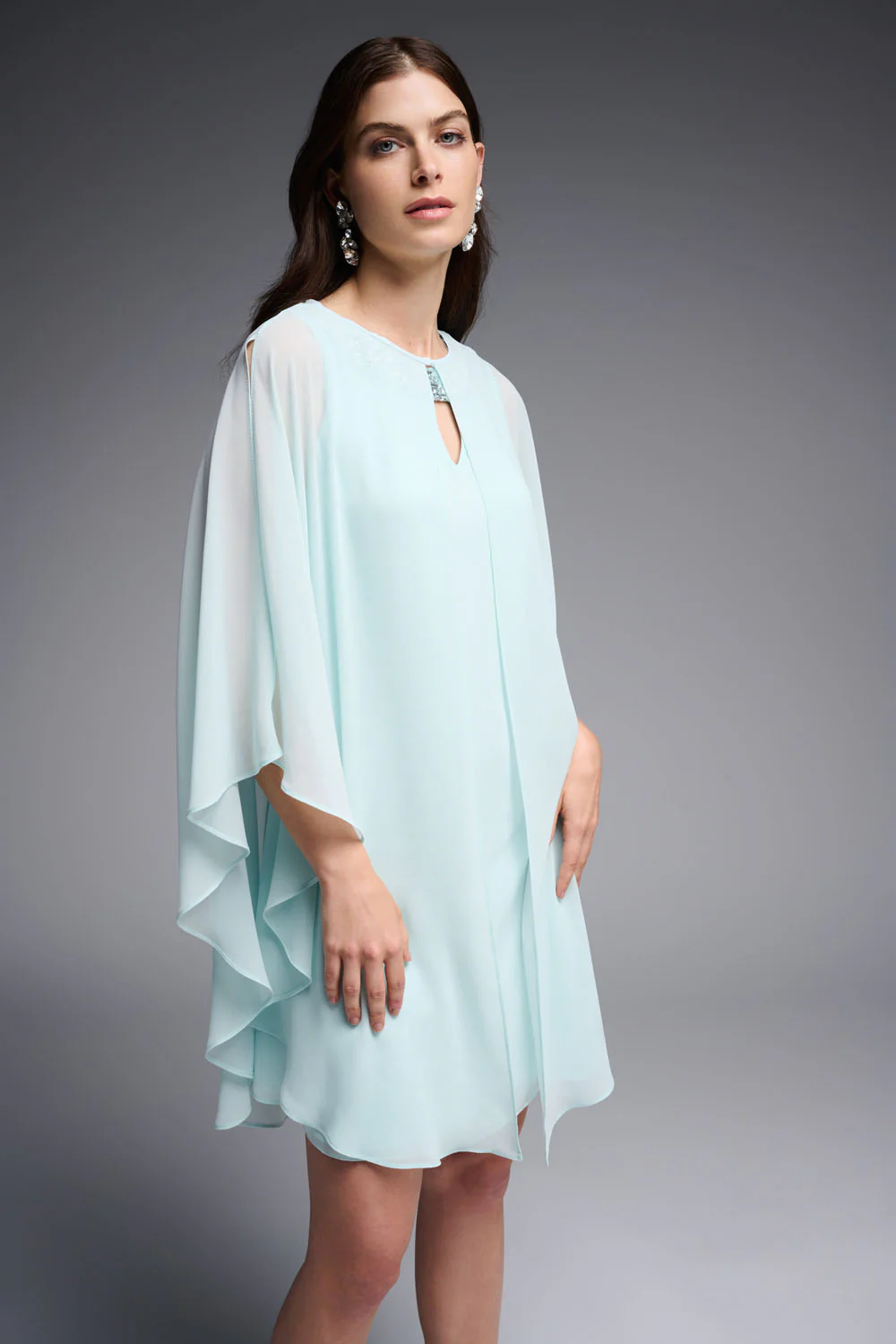 Joseph Ribkoff Opal Dress And Cover-Up Set With Sequins Style 231705 - Image 2