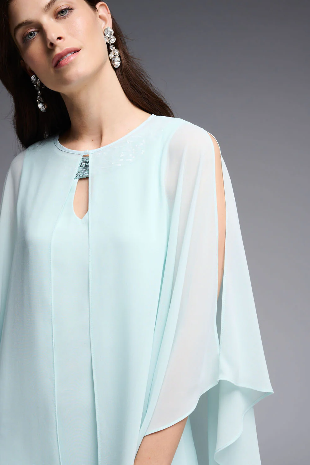 Joseph Ribkoff Opal Dress And Cover-Up Set With Sequins Style 231705 - Image 3