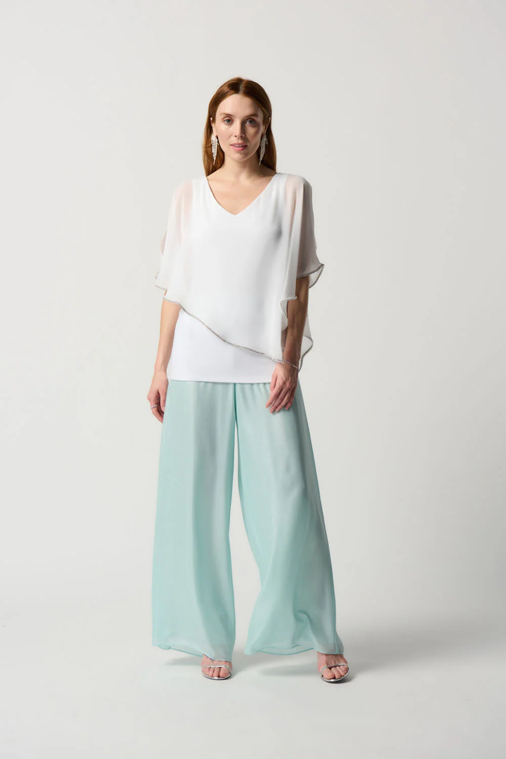 Joseph Ribkoff Opal Palazzo Pants Style 231754 - Image 3