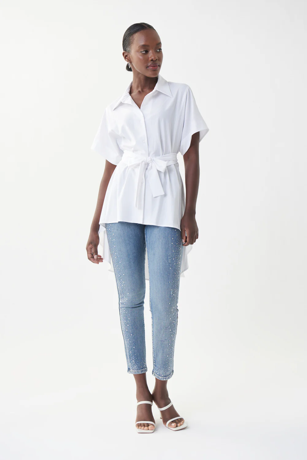 Joseph Ribkoff Optic White Blouse Style 222267