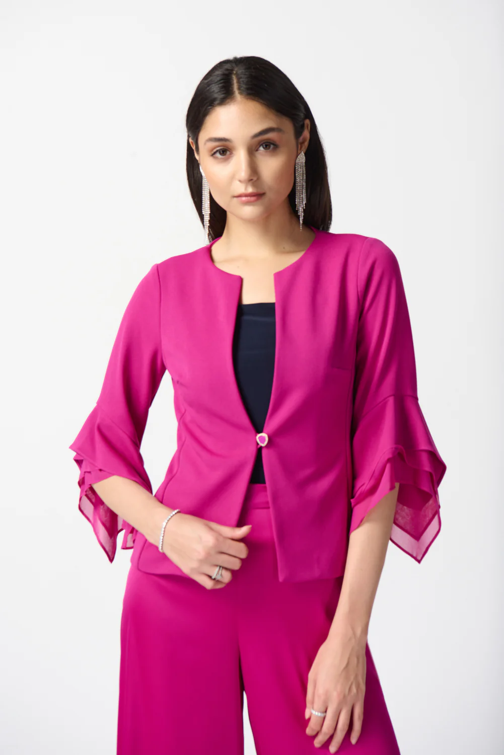 Joseph Ribkoff Opulence jacket with chiffon sleeves Style 233761