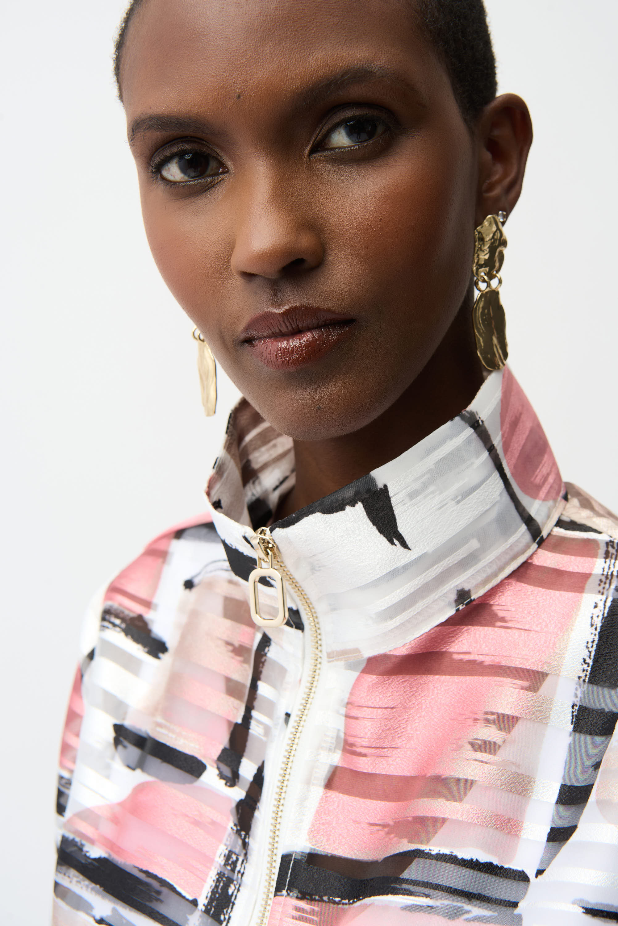 Joseph Ribkoff Organza Abstract Print Boxy Jacket Style 261052 - Image 3