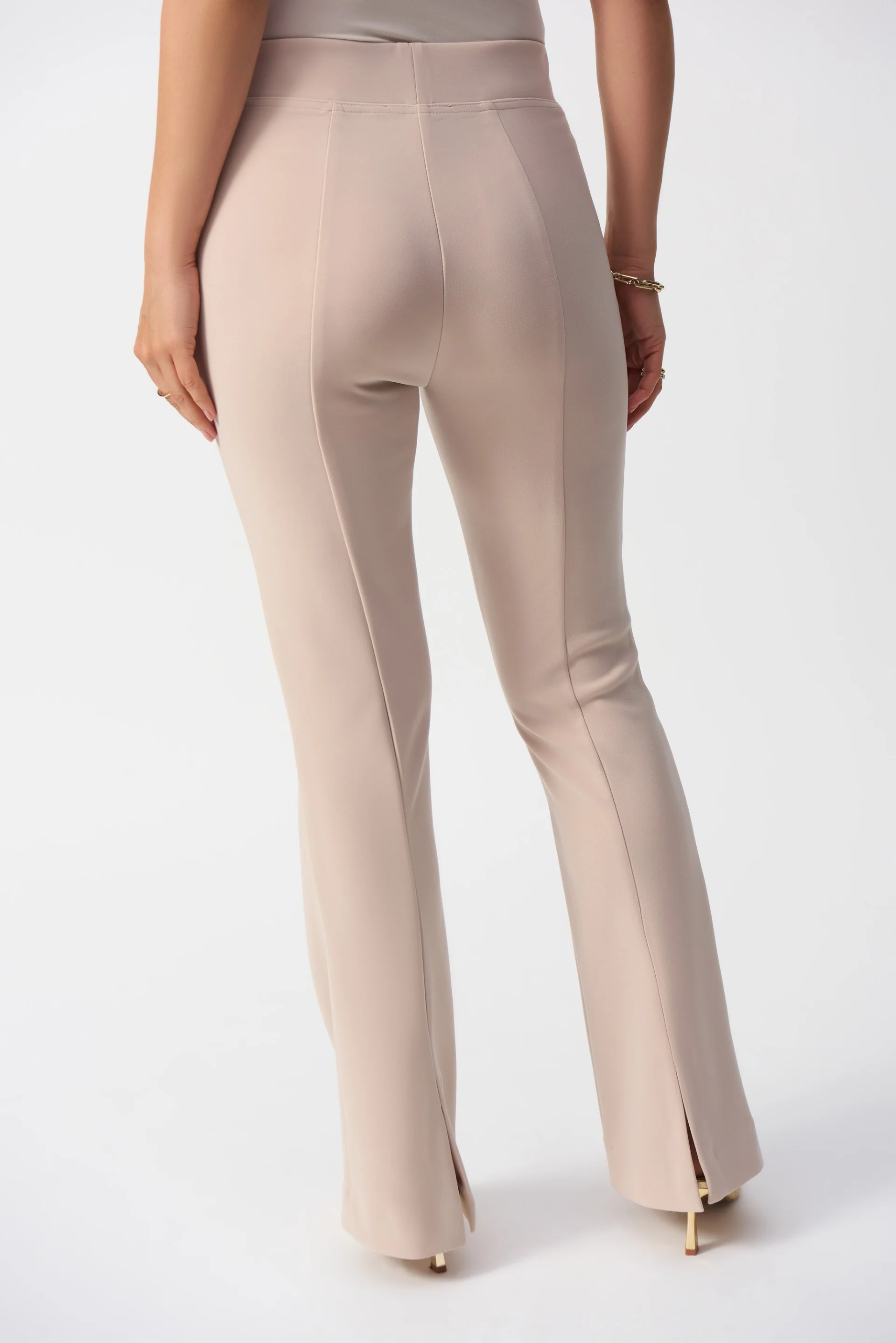 Joseph Ribkoff Parchment Flared Pull-On Pants Style 251029 - Image 2