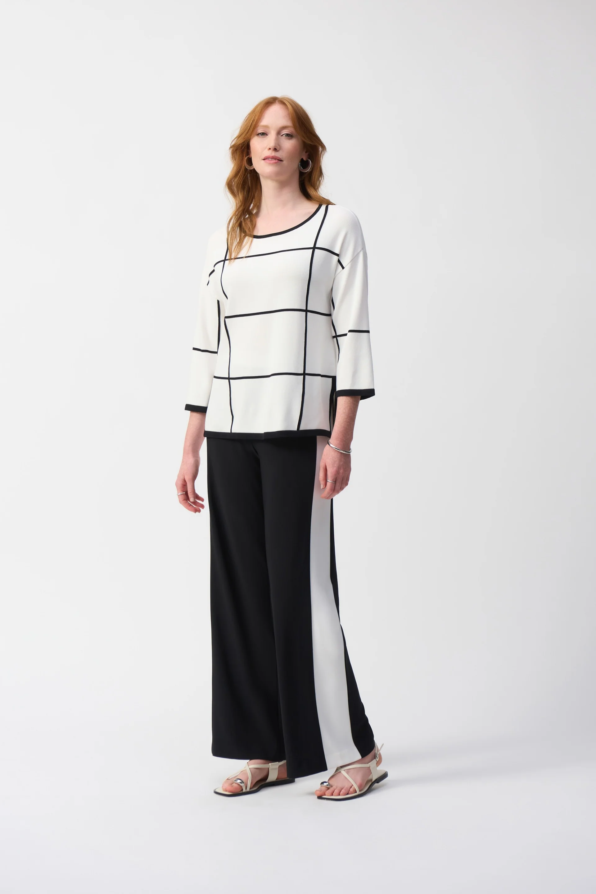 Joseph Ribkoff Plaid Pullover Style 251918 - Image 6