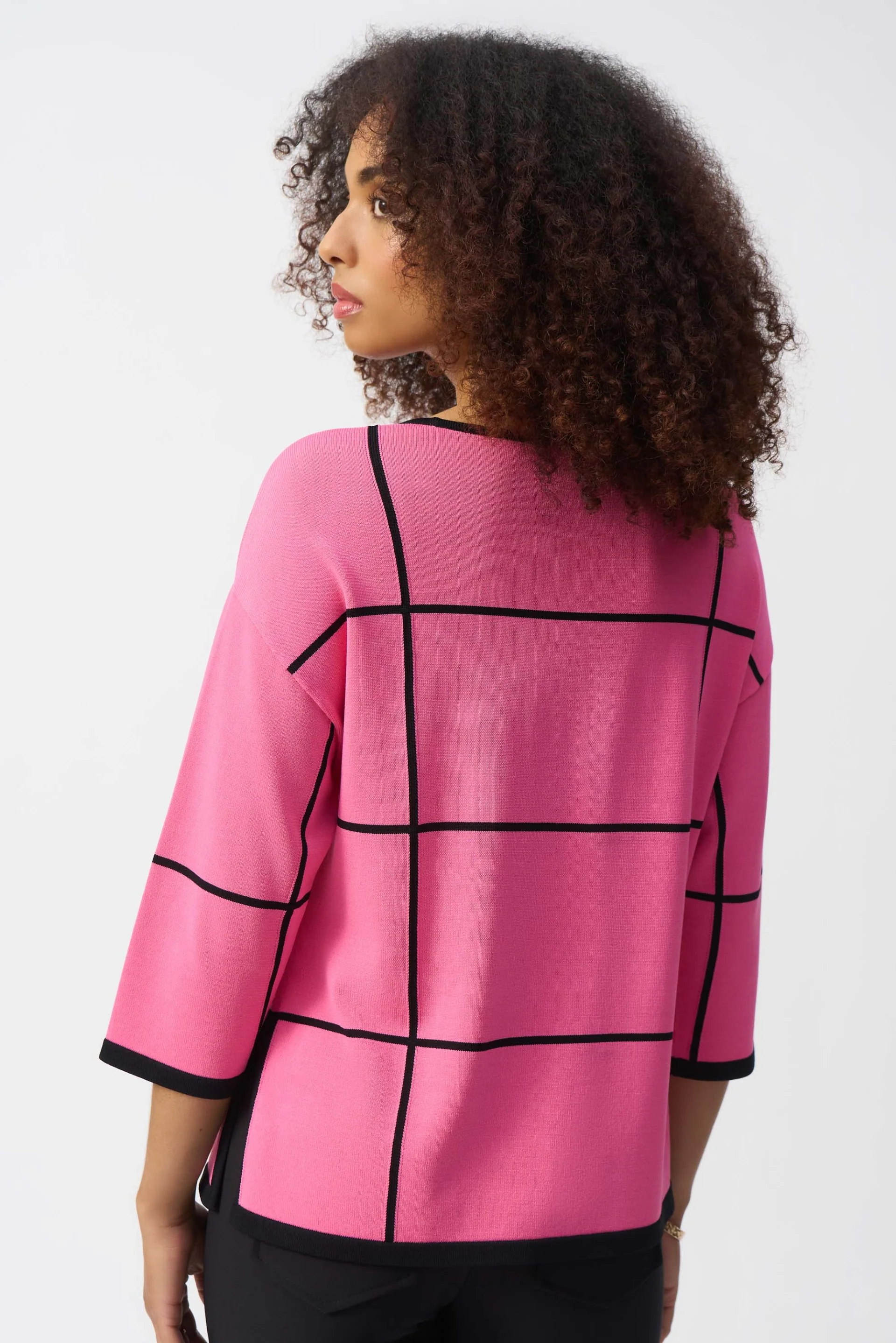 Joseph Ribkoff Plaid Pullover Style 251918 - Image 8
