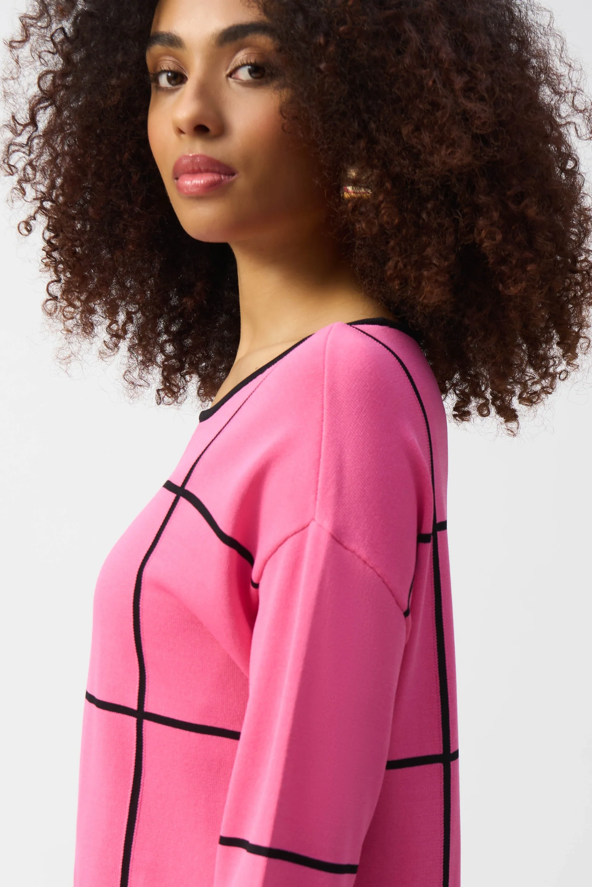Joseph Ribkoff Plaid Pullover Style 251918 - Image 9