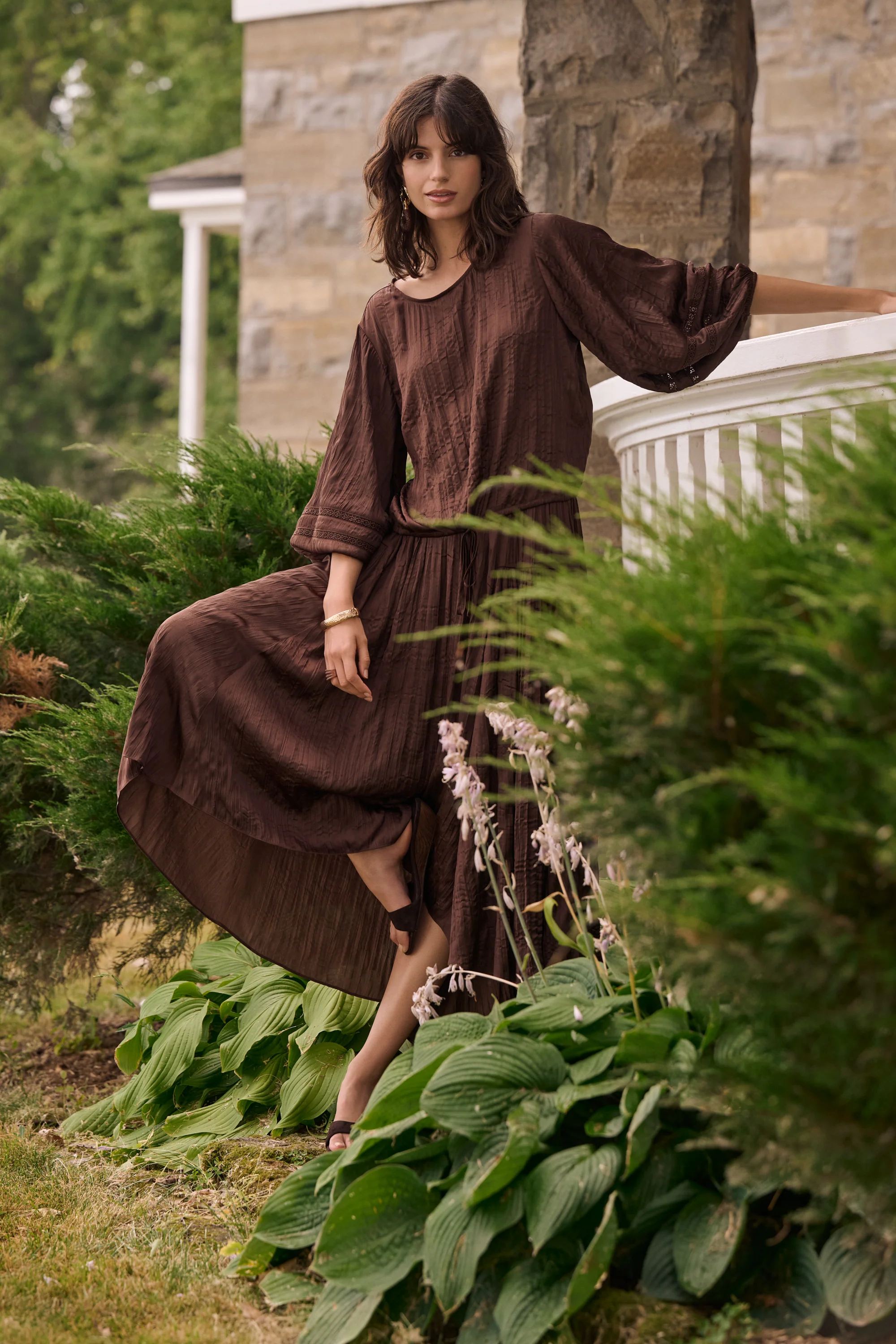 Joseph Ribkoff Pleated Satin Cocoon Top With Pleats Style 262959 - Image 2