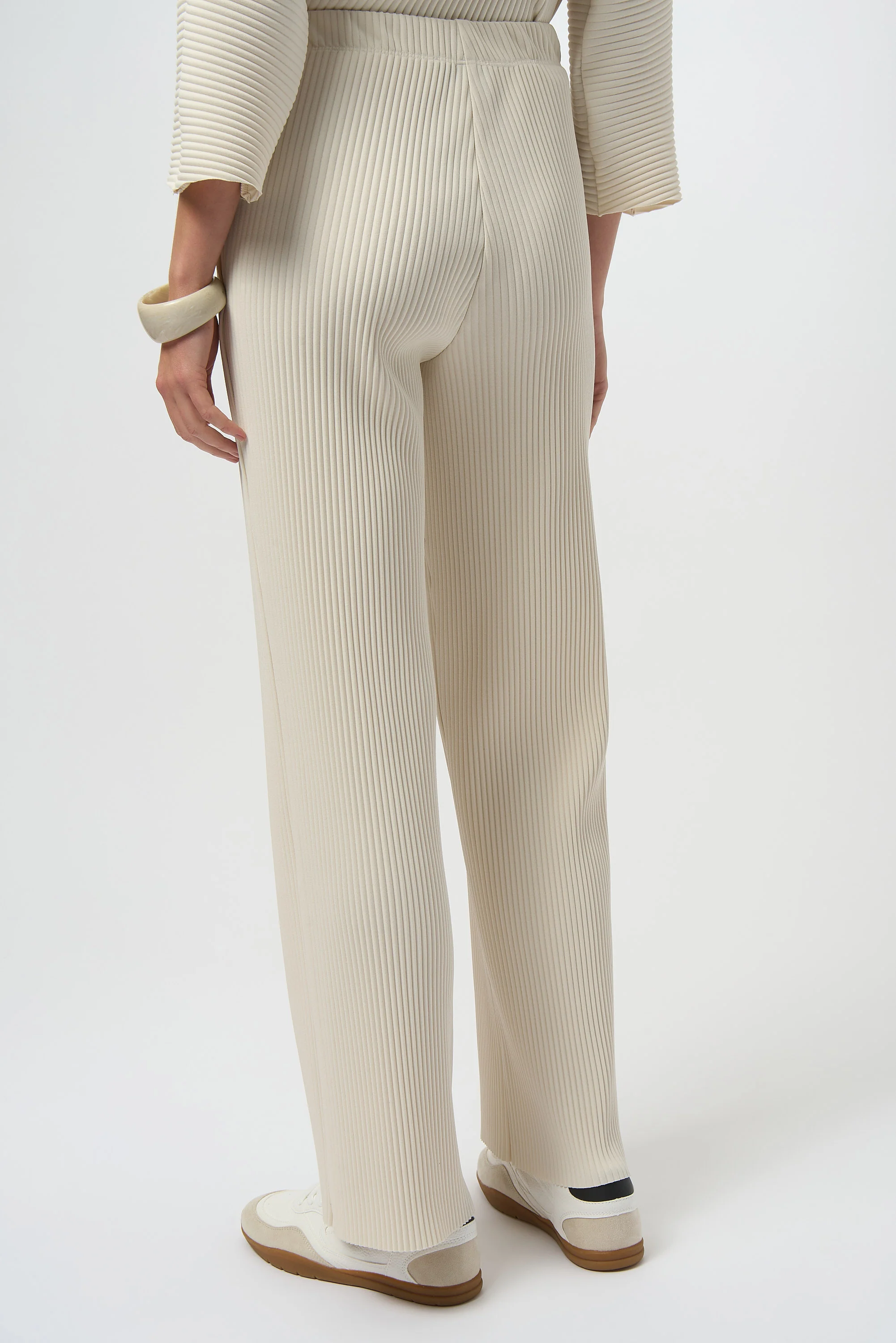 Joseph Ribkoff Pleated Wide-Leg Pants Style 254006 - Image 2