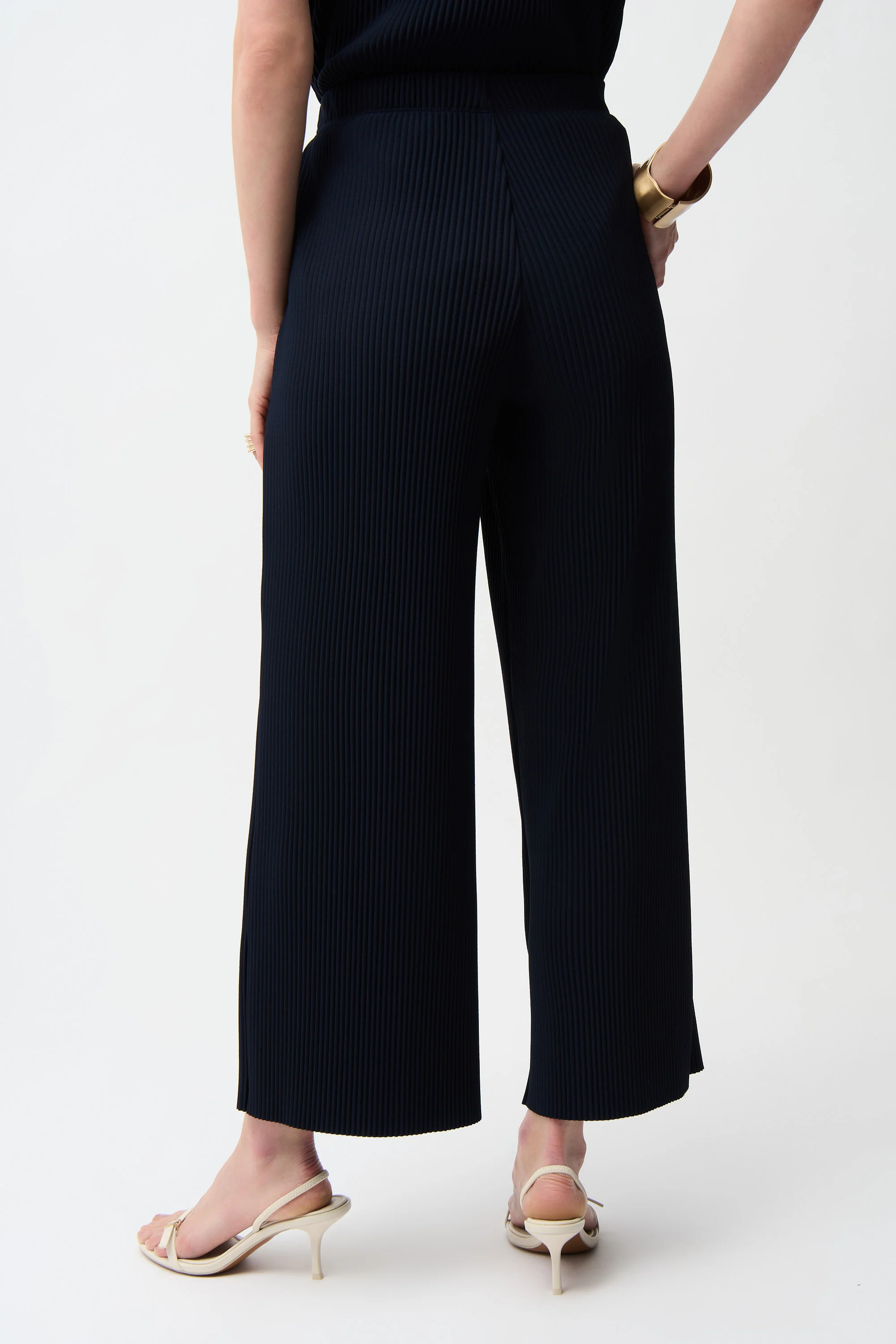 Joseph Ribkoff Pleated Wide Leg Pull-On Pants Style 261100 - Image 7