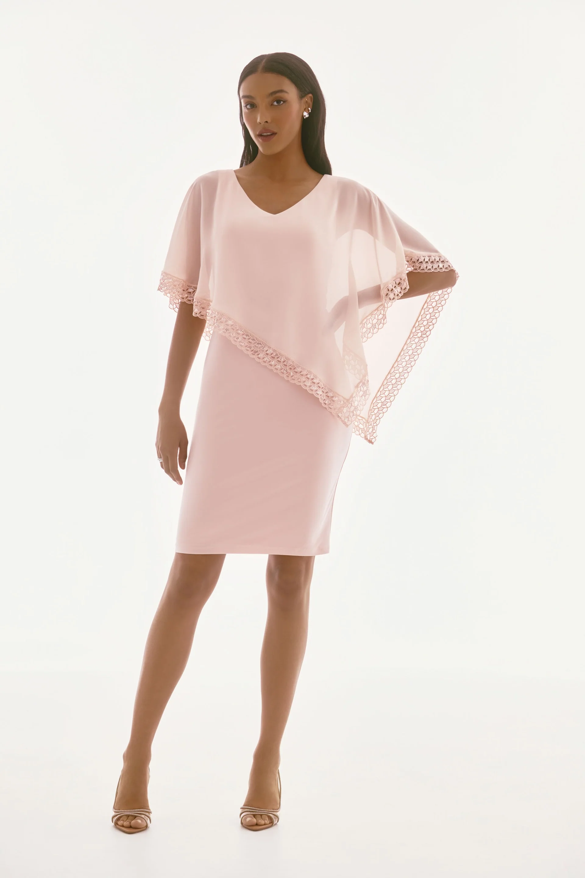 Joseph Ribkoff Poncho Sheath Dress Style 251773 - Image 6