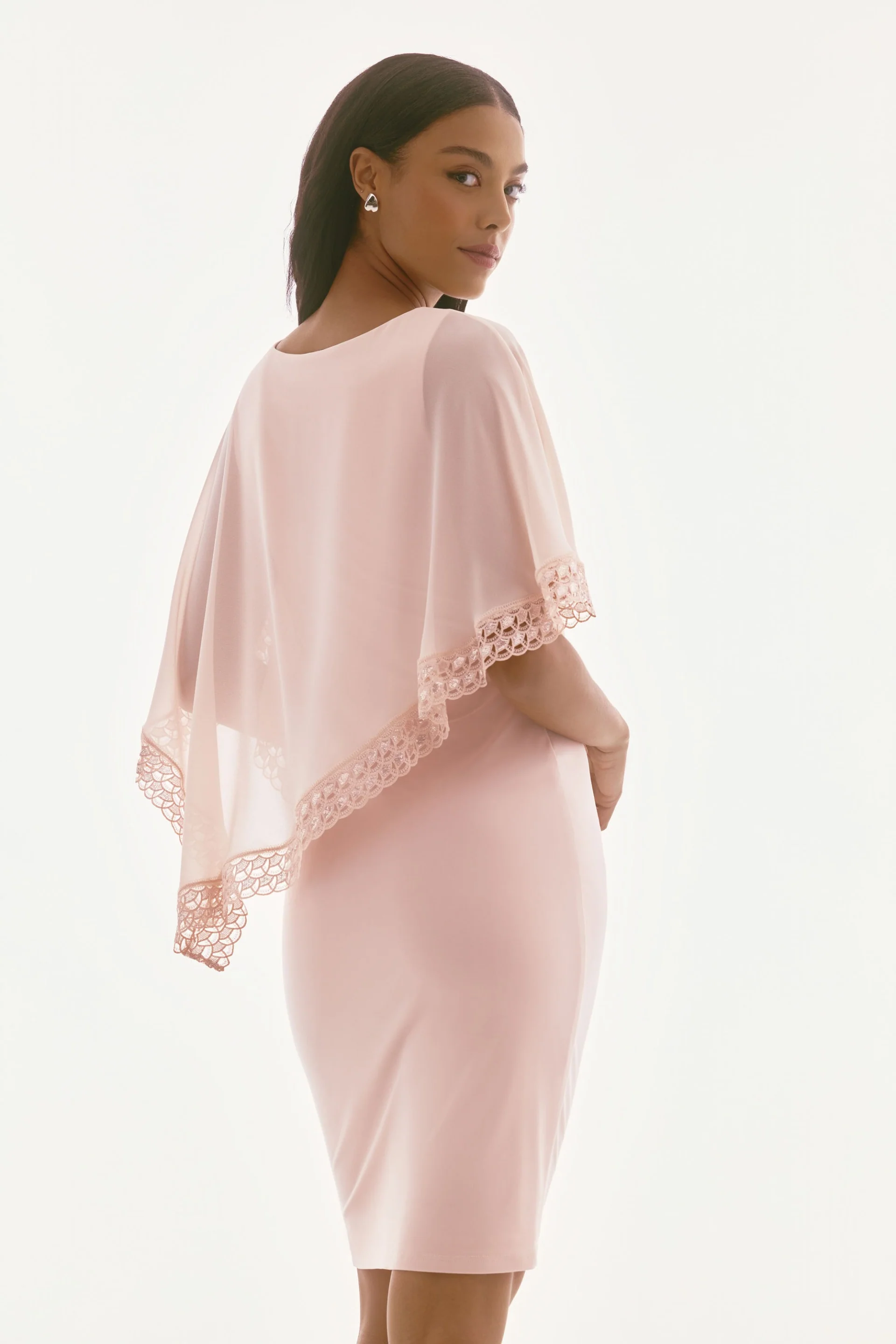 Joseph Ribkoff Poncho Sheath Dress Style 251773 - Image 8