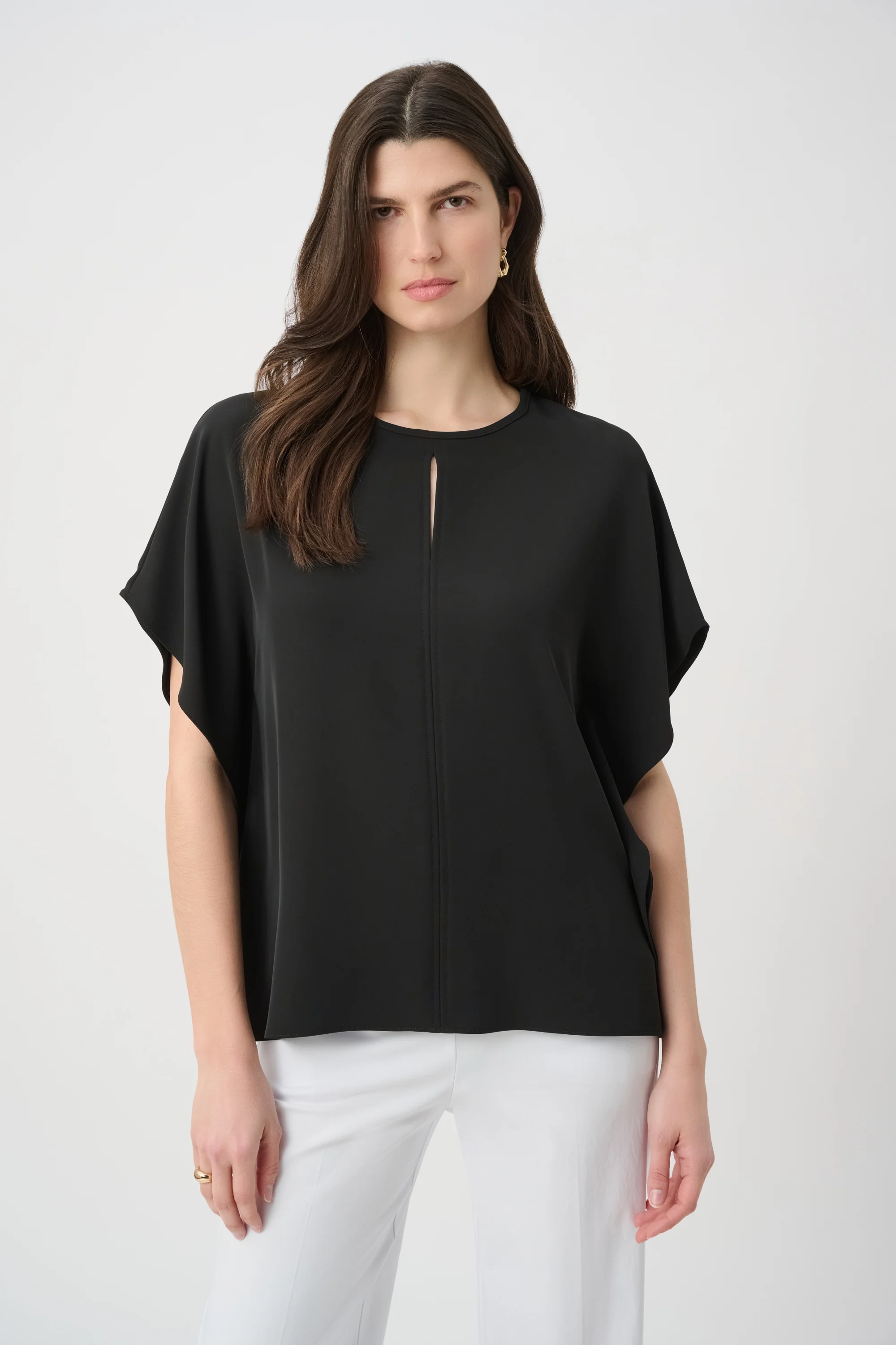 Joseph Ribkoff Poncho Top With Front Keyhole Style 261117 - Image 5