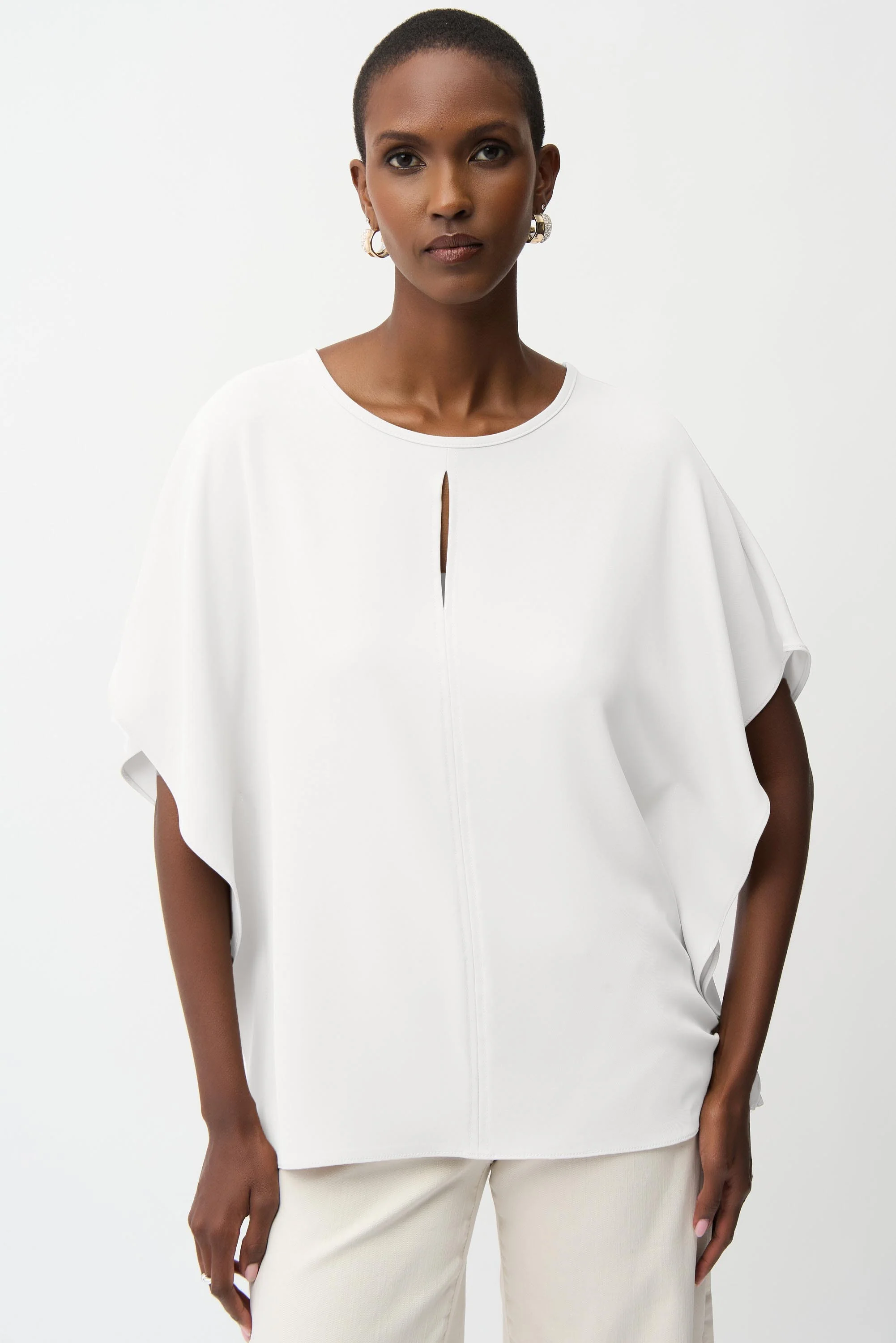 Joseph Ribkoff Poncho Top With Front Keyhole Style 261117 - Image 7
