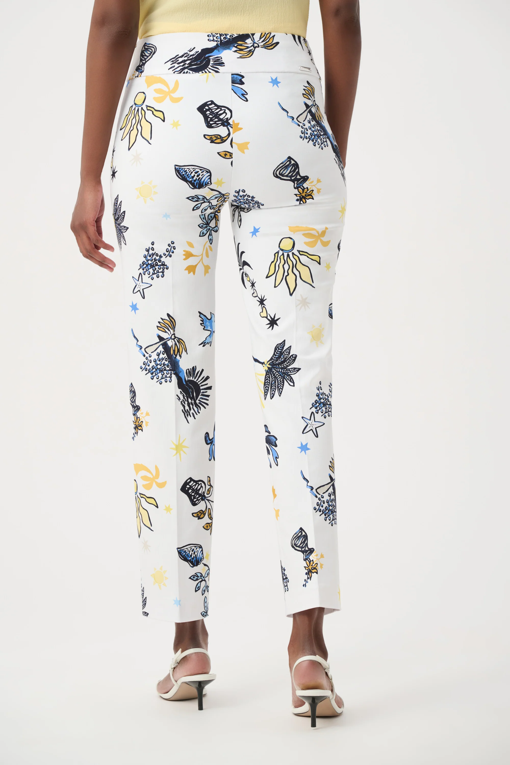 Joseph Ribkoff Printed Straight Pull-On Pants Style 262192 - Image 3
