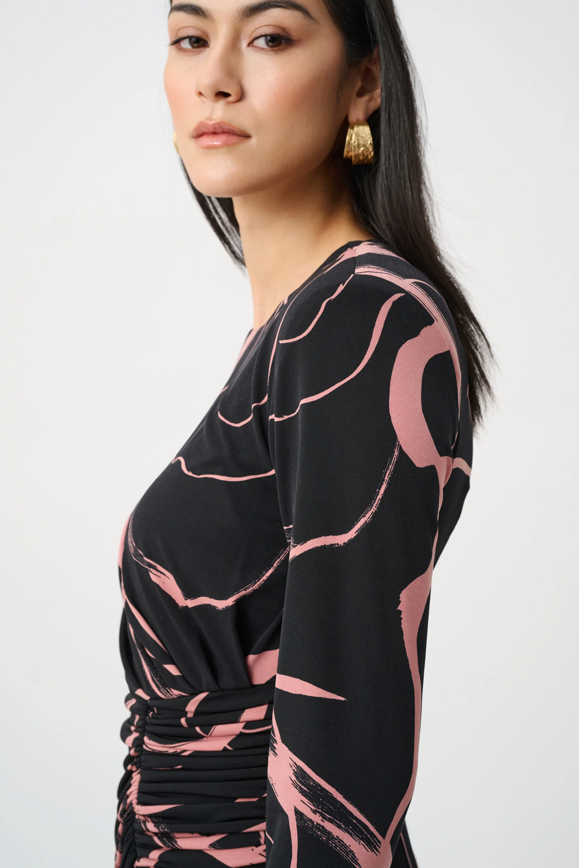 Joseph Ribkoff Printed Wrap Dress Style 263218 - Image 7