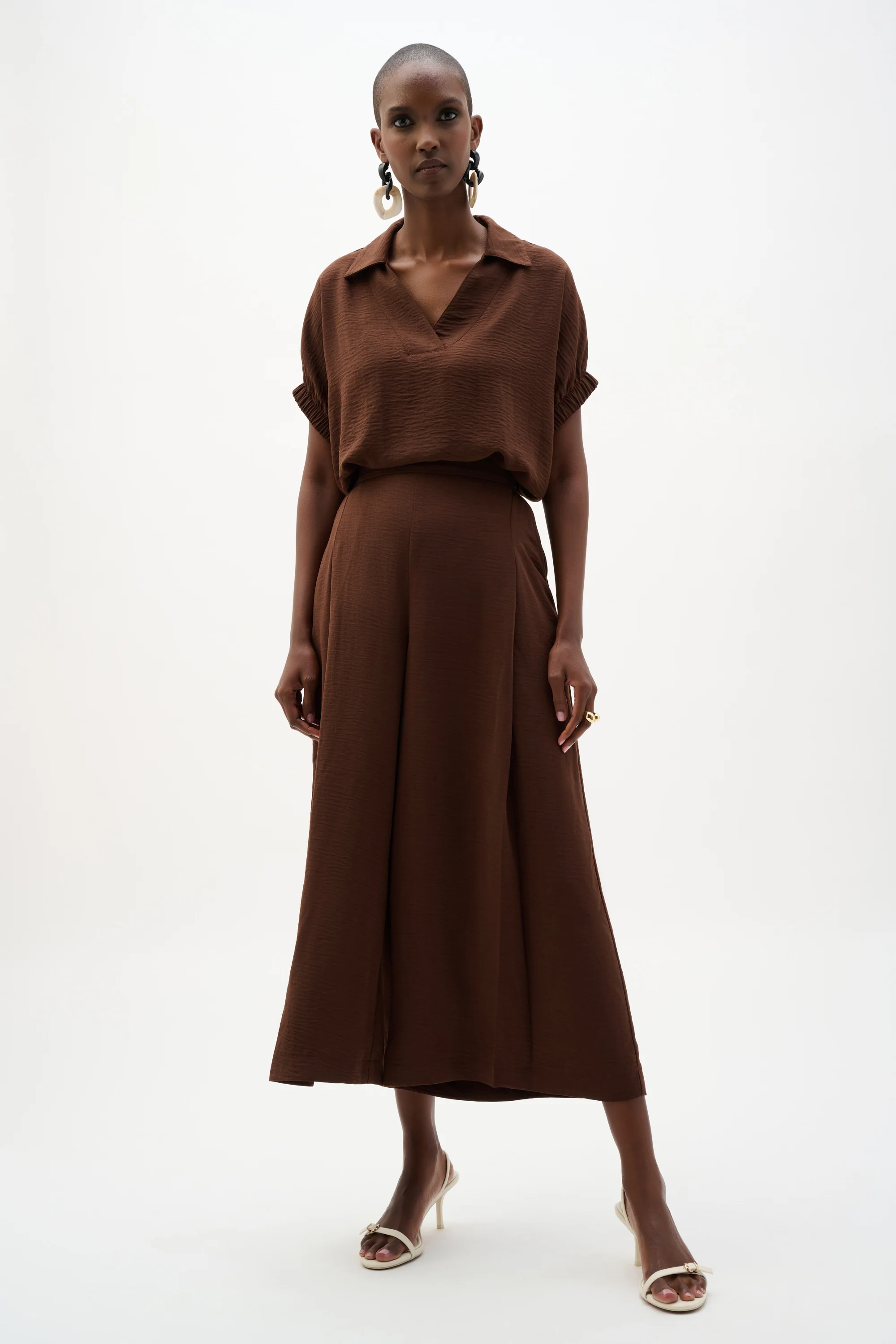 Joseph Ribkoff Pull-On Culotte Pants With Pleats Style 262196 - Image 2