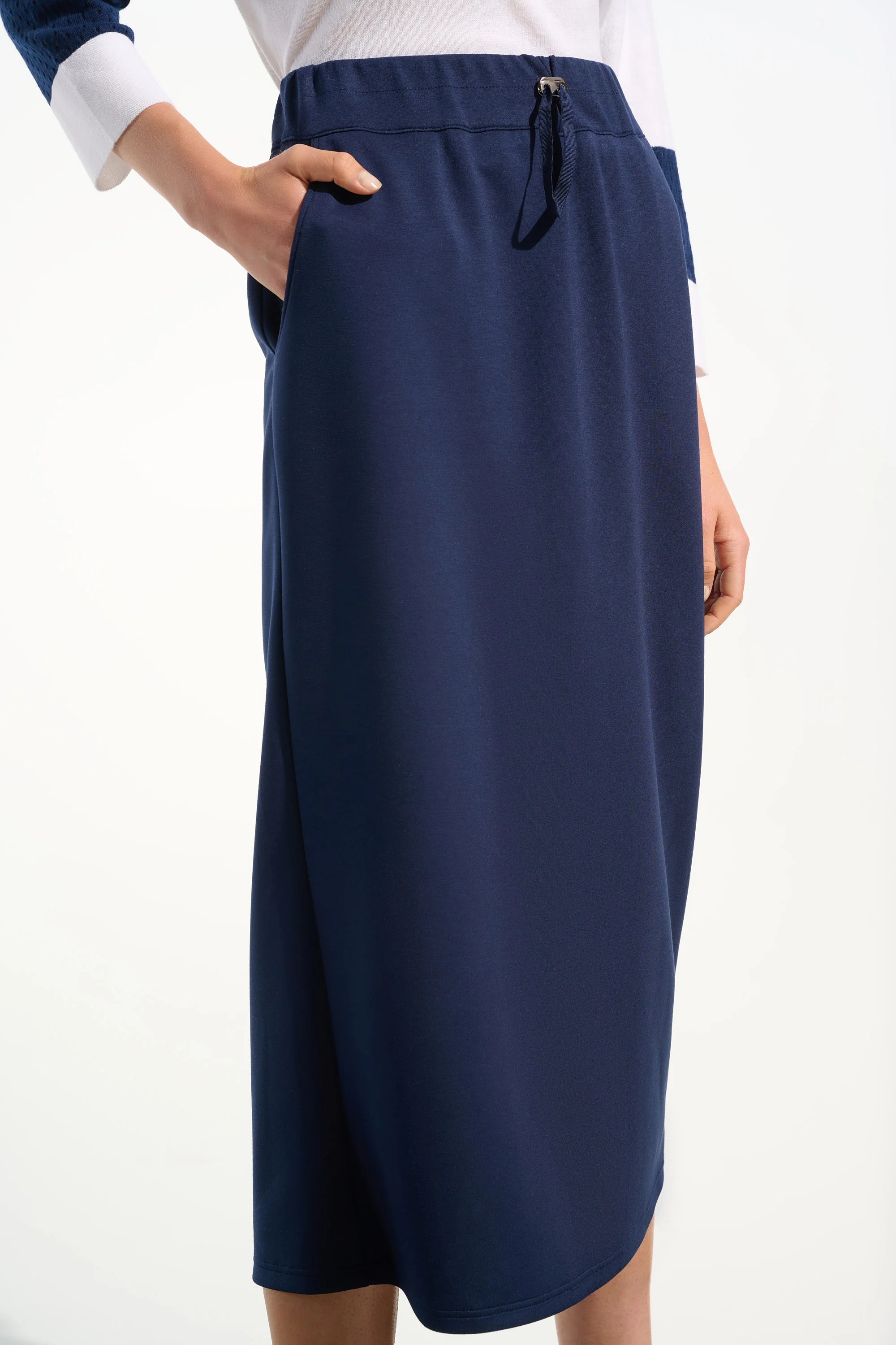 Joseph Ribkoff Pull-On Skirt With Drawstring Waist Style 261608 - Image 4