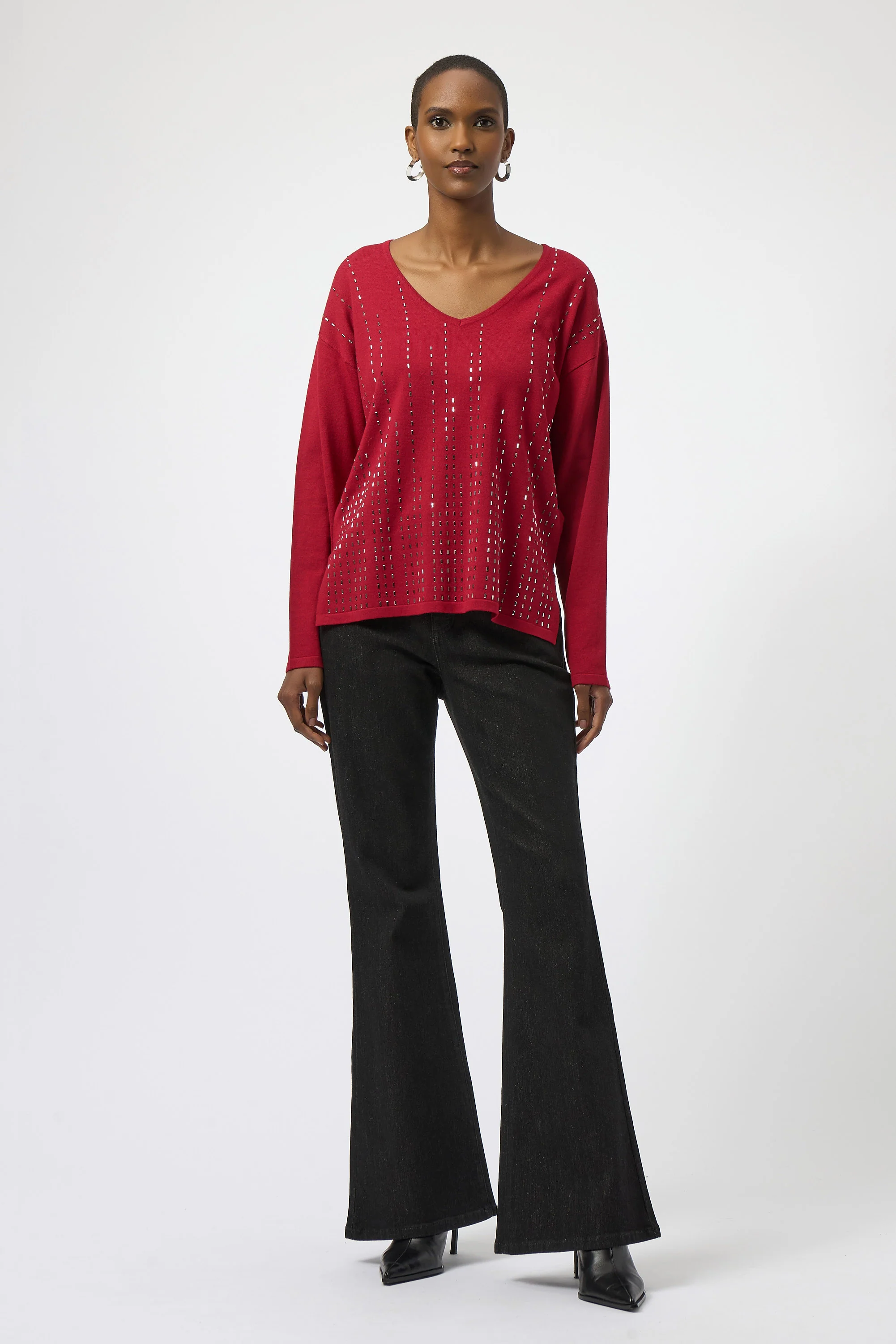 Joseph Ribkoff Pullover with Iron-On Detail Style 254966 - Image 2