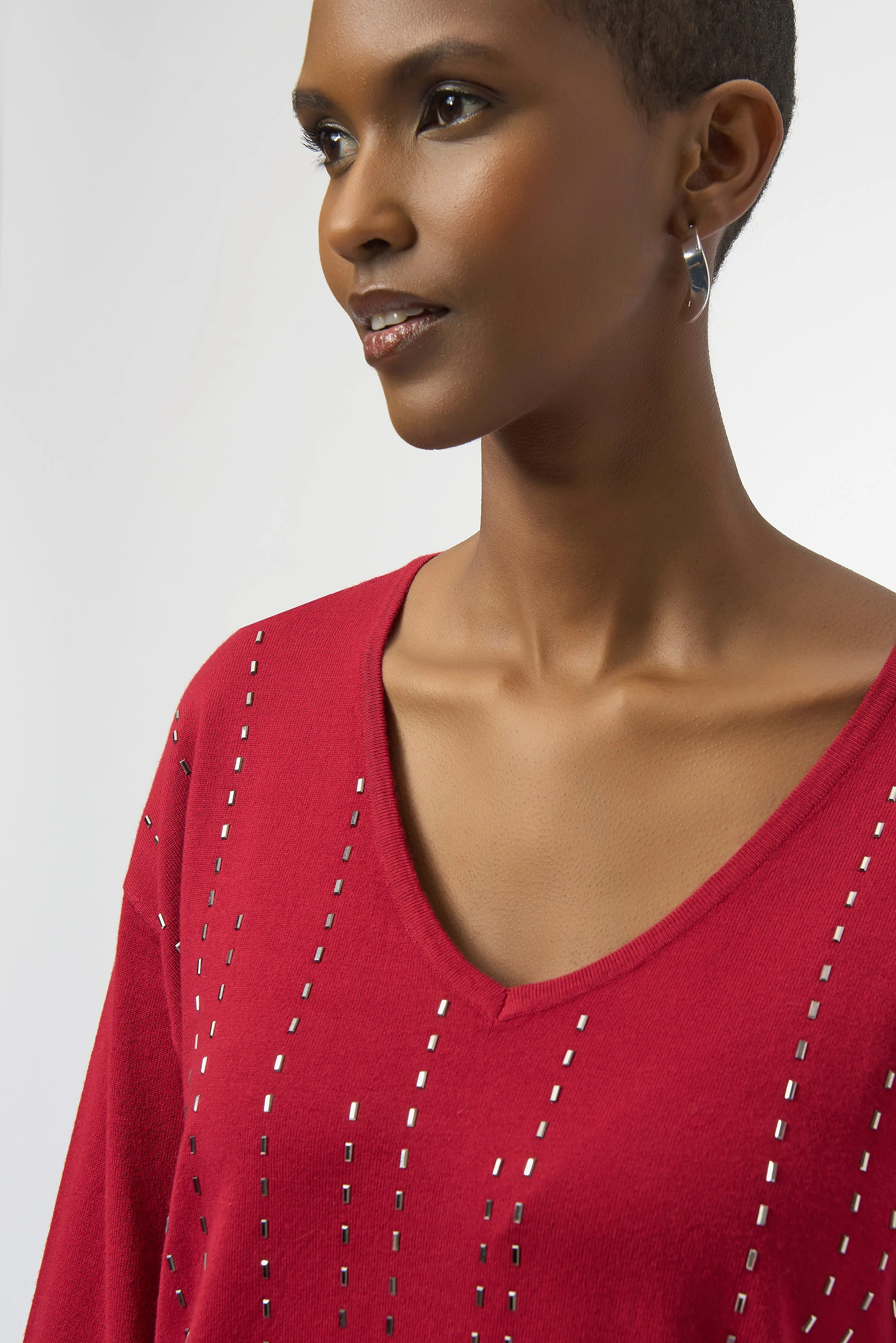 Joseph Ribkoff Pullover with Iron-On Detail Style 254966 - Image 4