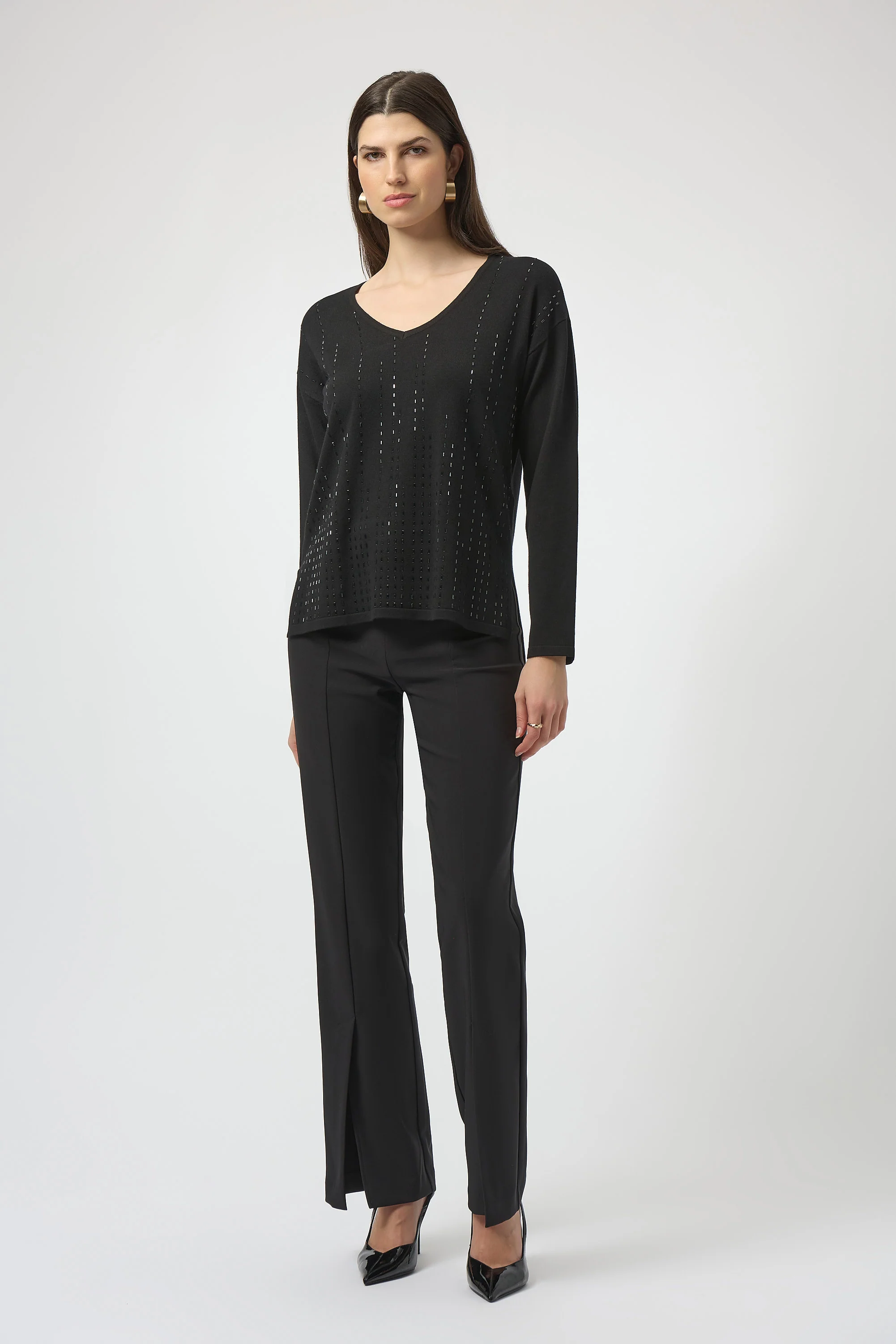 Joseph Ribkoff Pullover with Iron-On Detail Style 254966 - Image 6