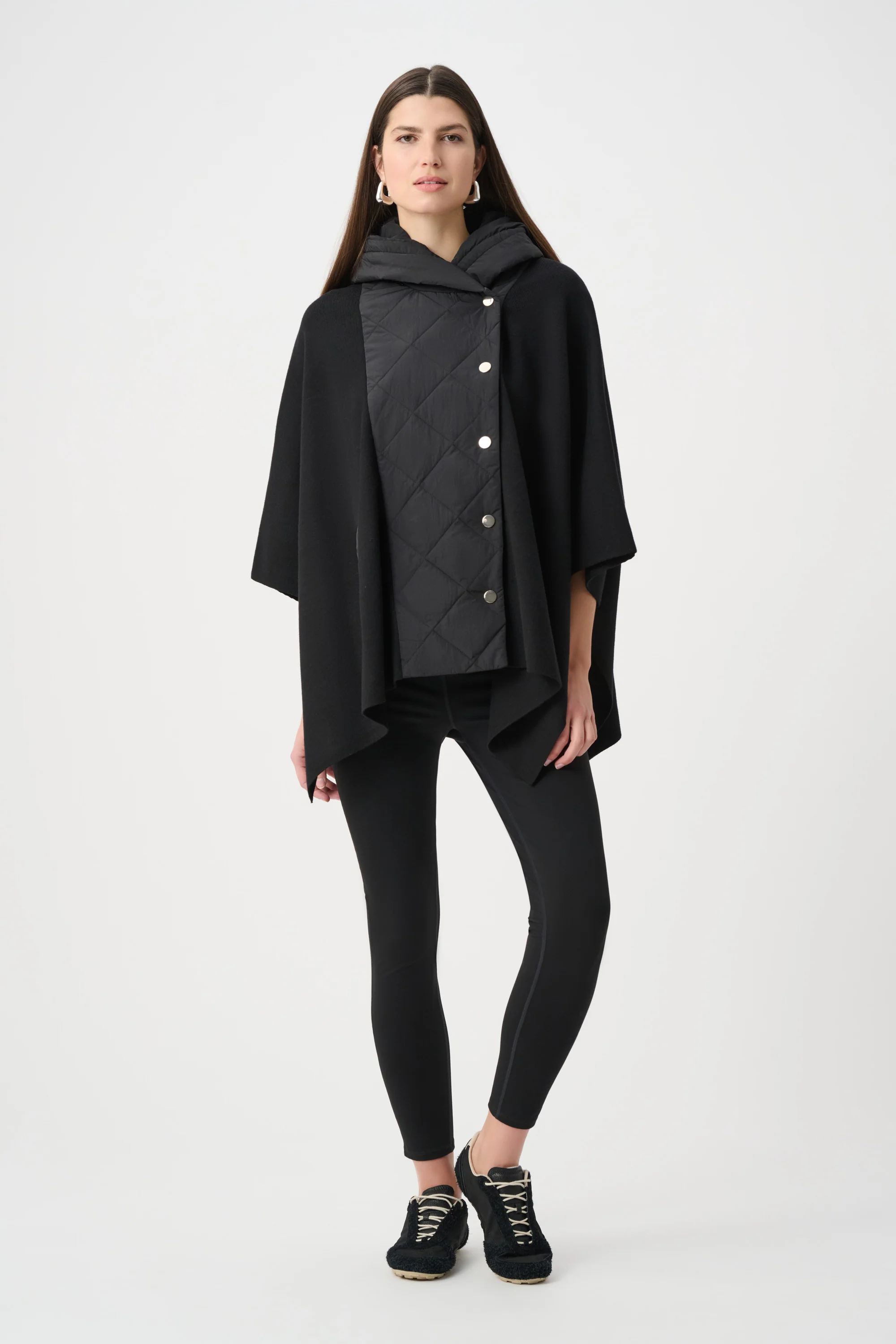 Joseph Ribkoff Quilted Poncho Jacket Style 263627 - Image 3