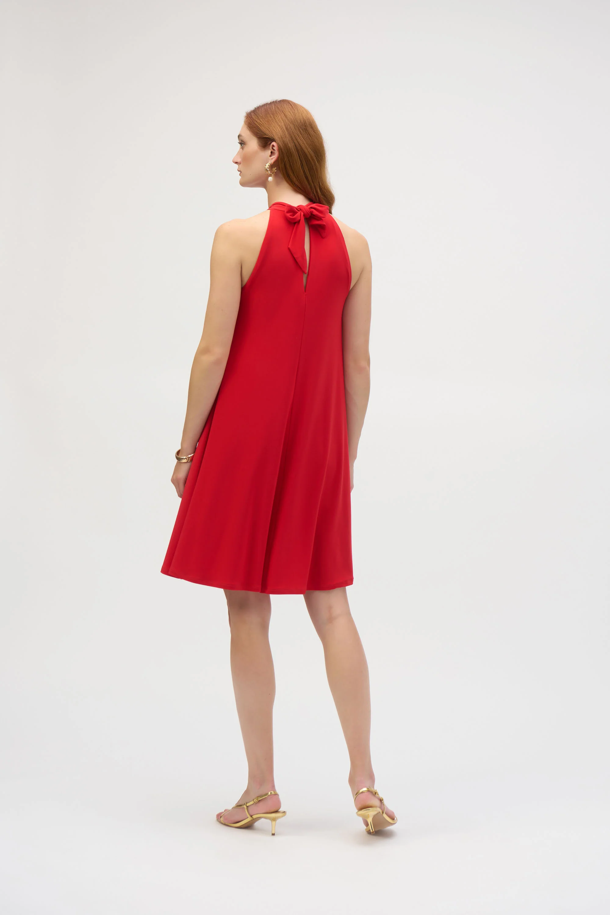 Joseph Ribkoff Trapeze Halter Dress Style 252090 - Image 3