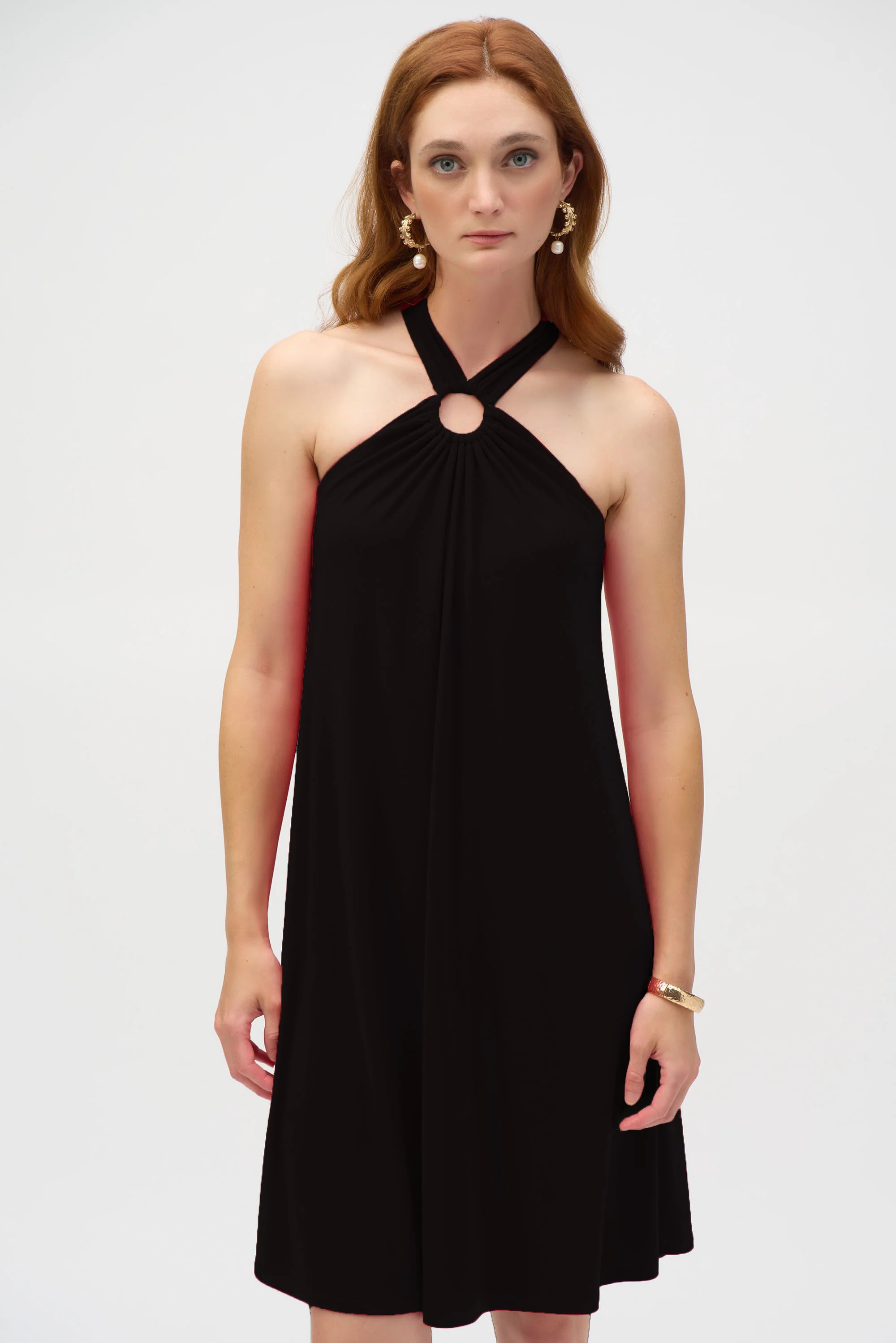 Joseph Ribkoff Trapeze Halter Dress Style 252090 - Image 5