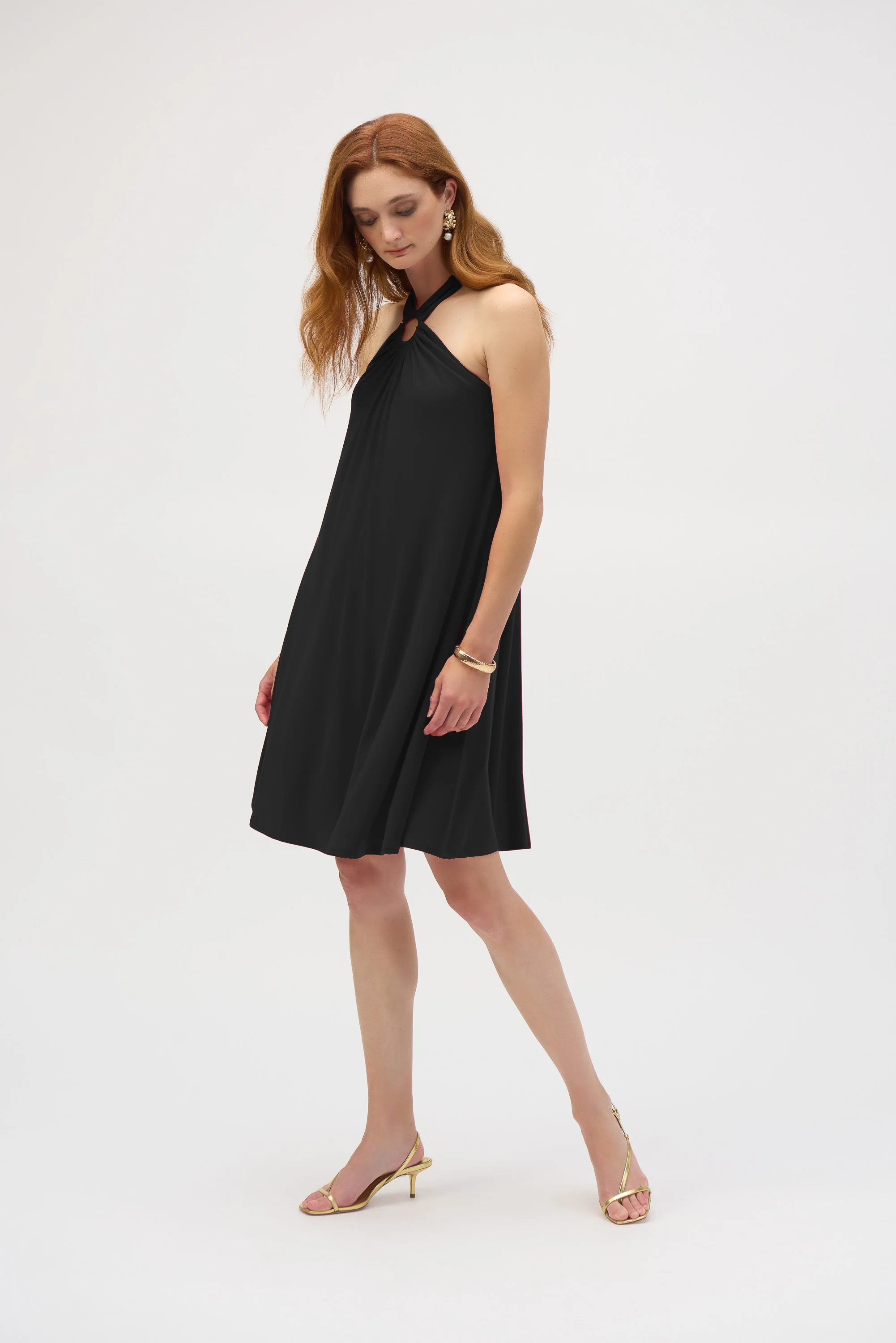 Joseph Ribkoff Trapeze Halter Dress Style 252090 - Image 7