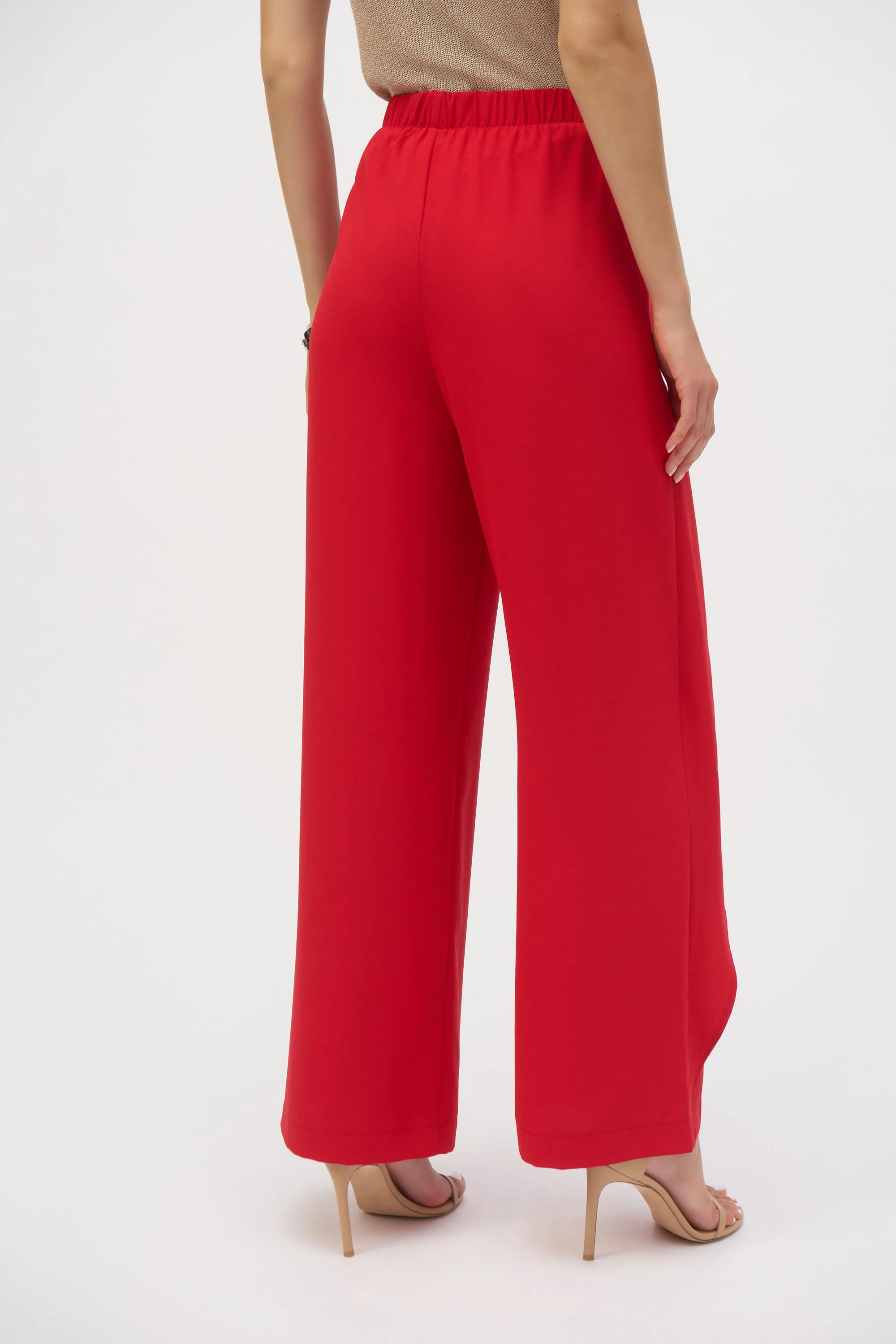 Joseph Ribkoff Wide-leg Pants With Asymmetrical Overlay Style 252004 - Image 2