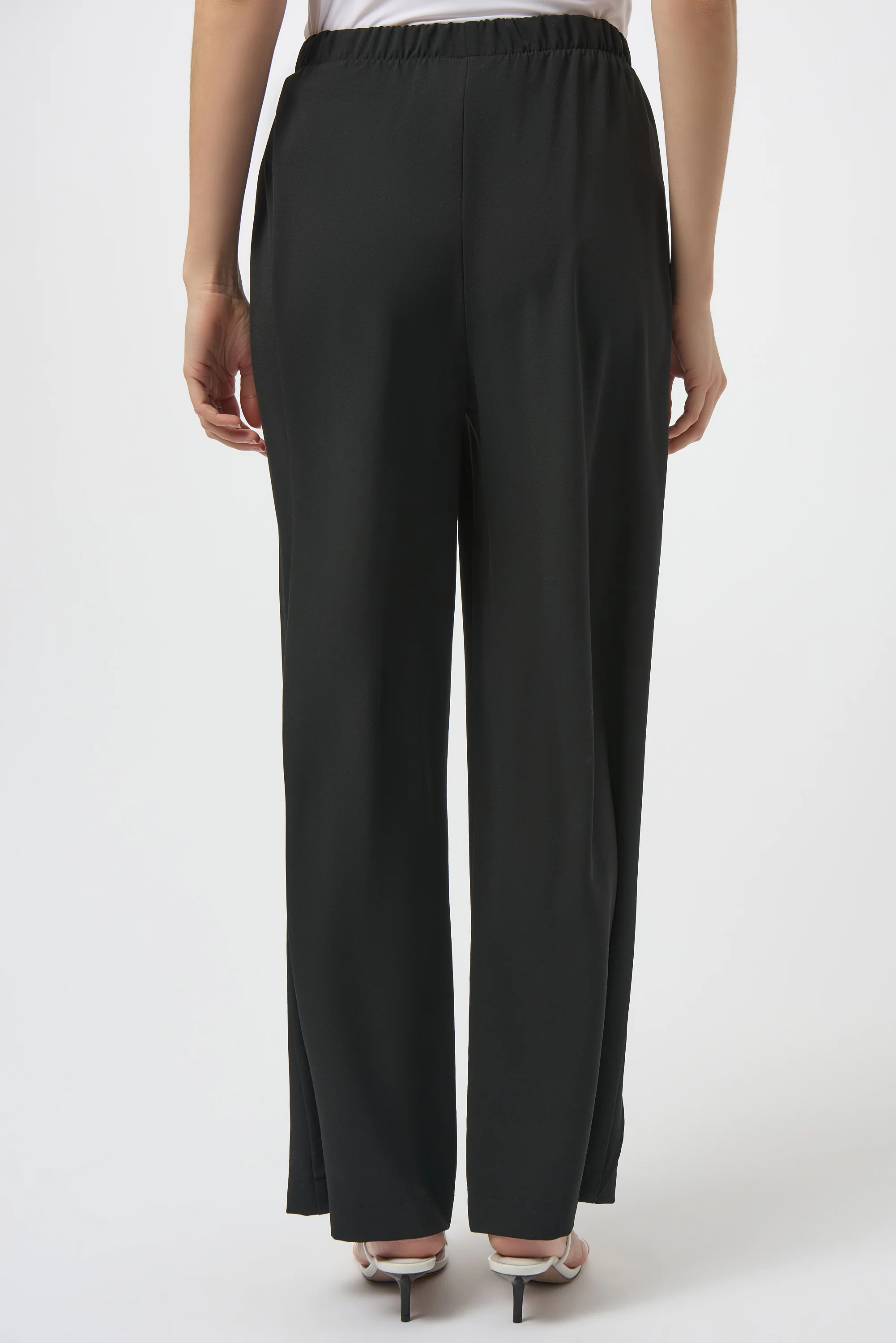 Joseph Ribkoff Wide-leg Pants With Asymmetrical Overlay Style 252004 - Image 7