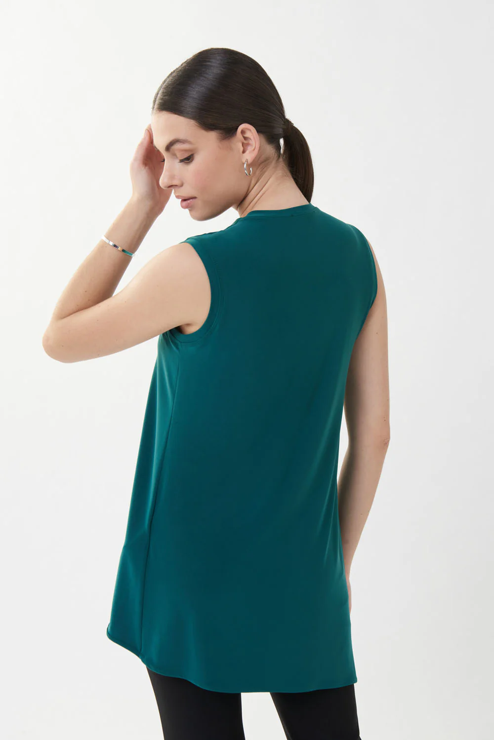 Joseph Ribkoff Rainforest Sleeveless V-neck Tunic Style 161060 - Image 3