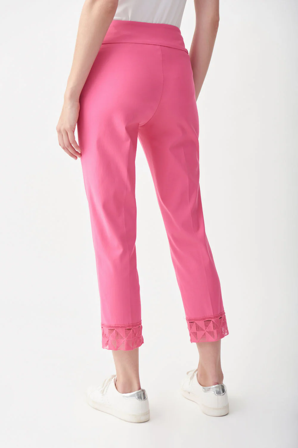 Joseph Ribkoff Raspberry Sorbet Detailed Hem Capri Style 221286 - Image 4