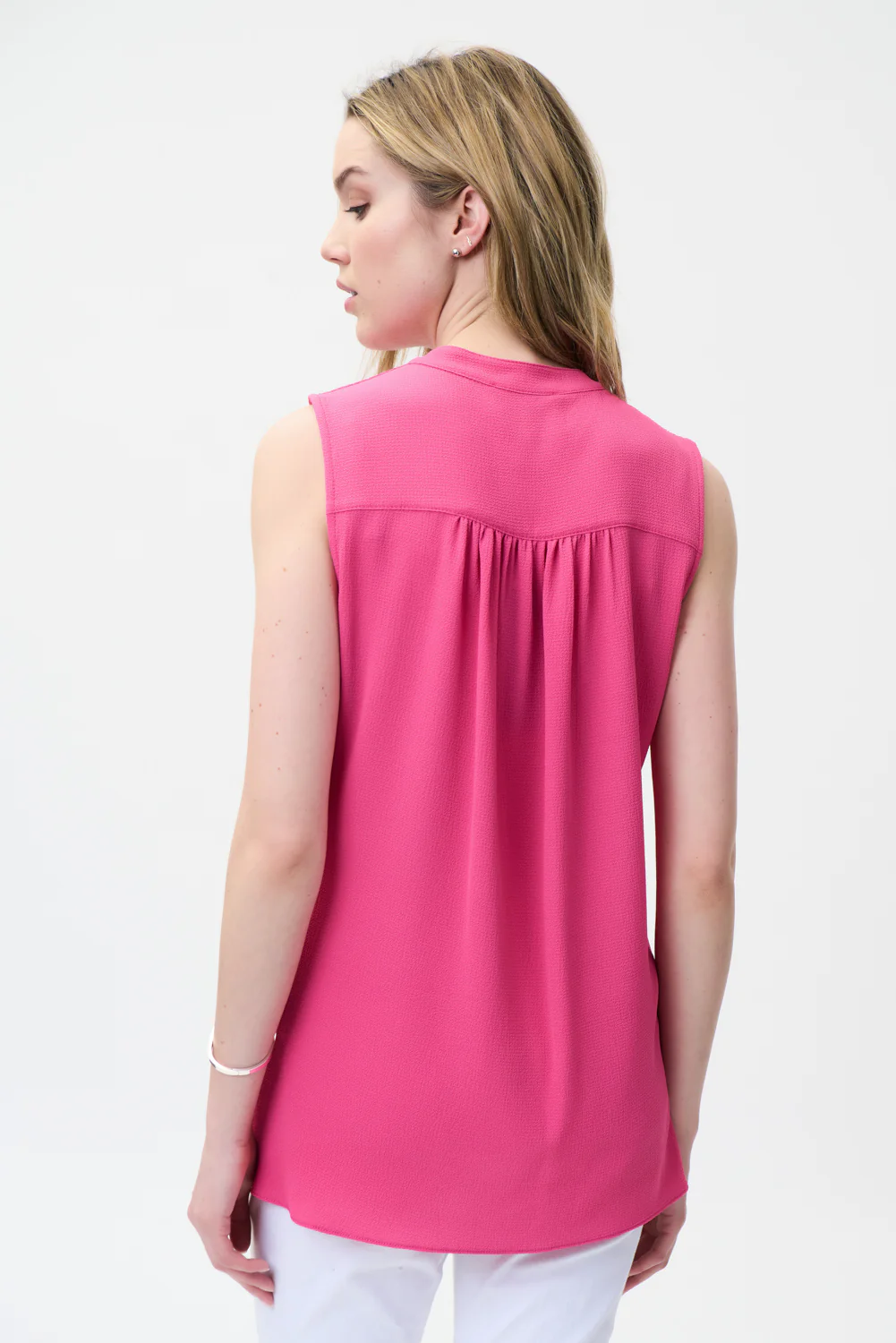 Joseph Ribkoff Raspberry Sorbet Fold Over Front Top Style 221084 - Image 4