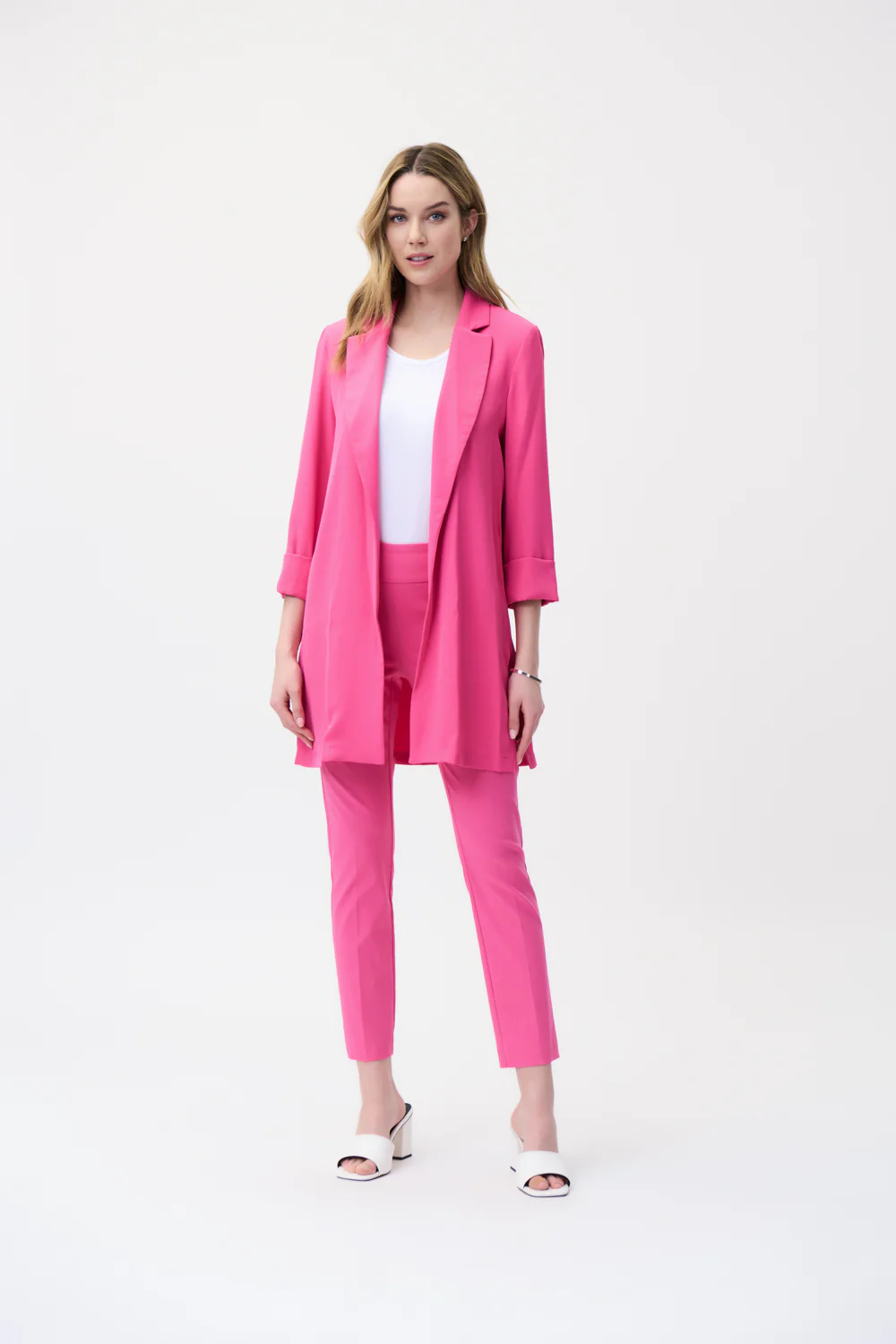 Joseph Ribkoff Raspberry Sorbet Oversized Blazer Style 211361