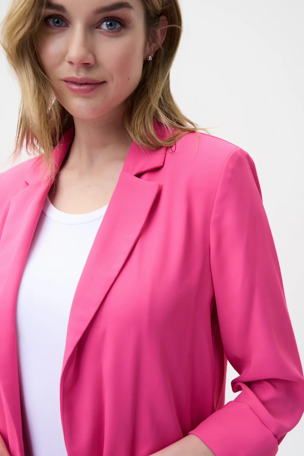 Joseph Ribkoff Raspberry Sorbet Oversized Blazer Style 211361 - Image 3