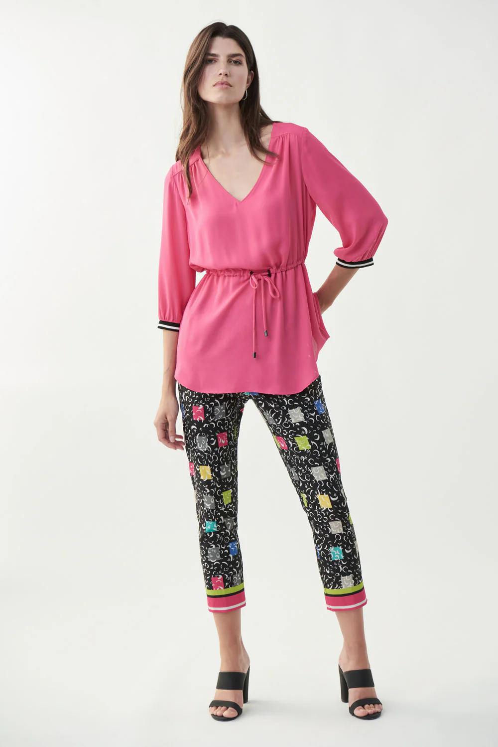 Joseph Ribkoff Raspberry Sorbet Top Style 221171 - Image 2