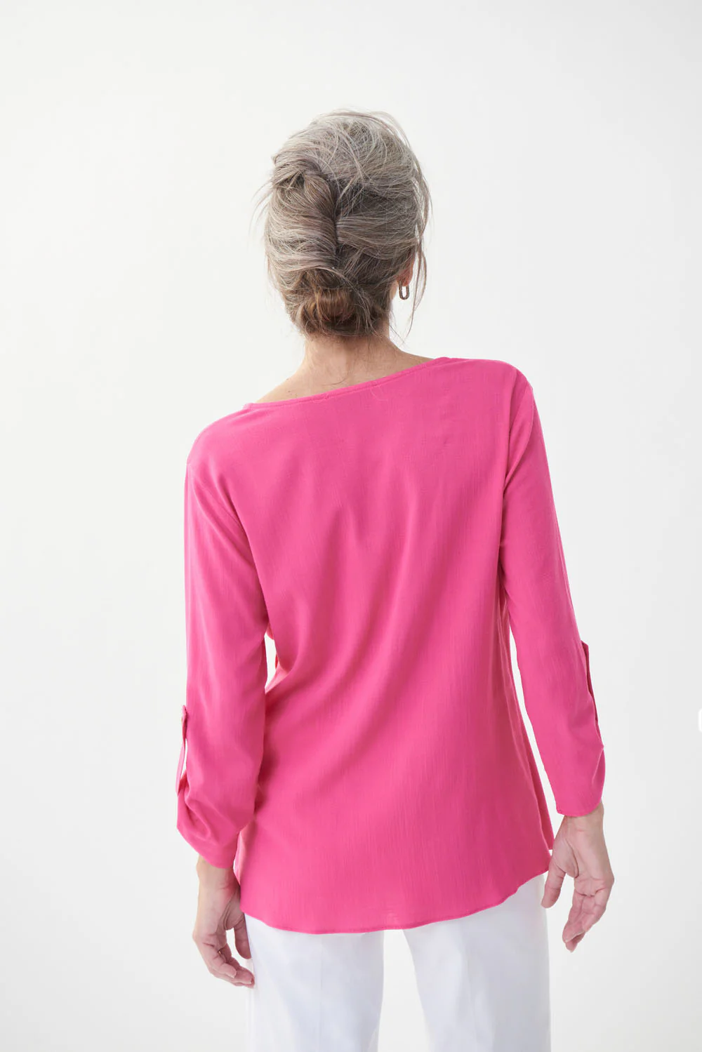 Joseph Ribkoff Raspberry Sorbet Top Style 222123 - Image 4