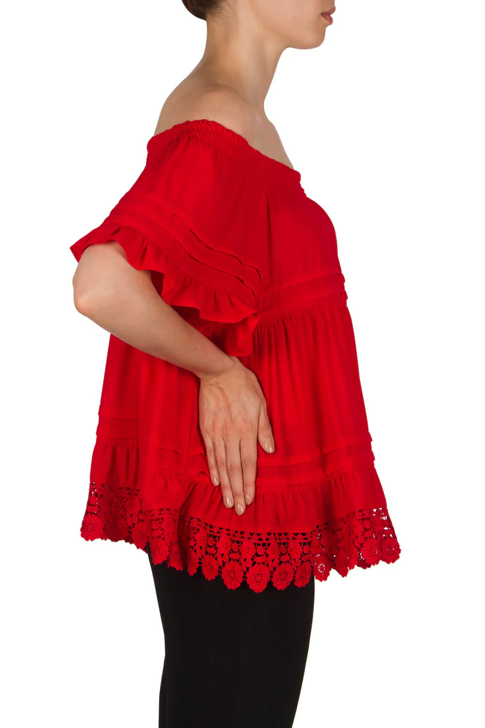 Joseph Ribkoff Red Top Style 181297 - Image 2