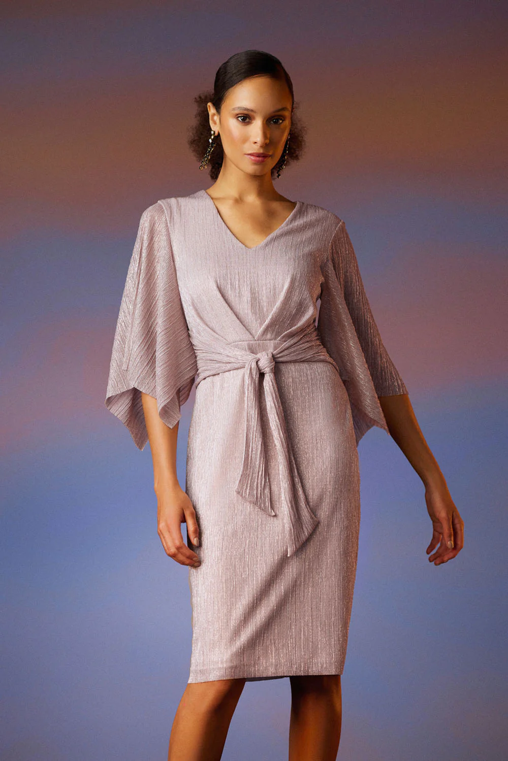 Joseph Ribkoff Rose Dress Style 231715 - Image 2