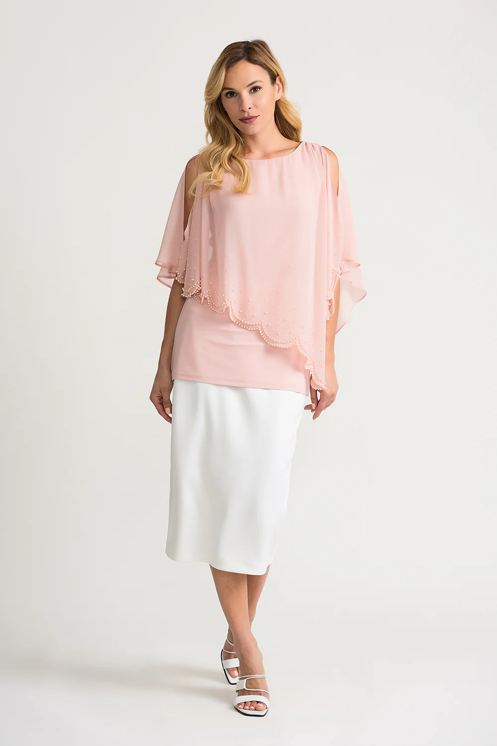 Joseph Ribkoff Rose Tunic Style 202362 - Image 2