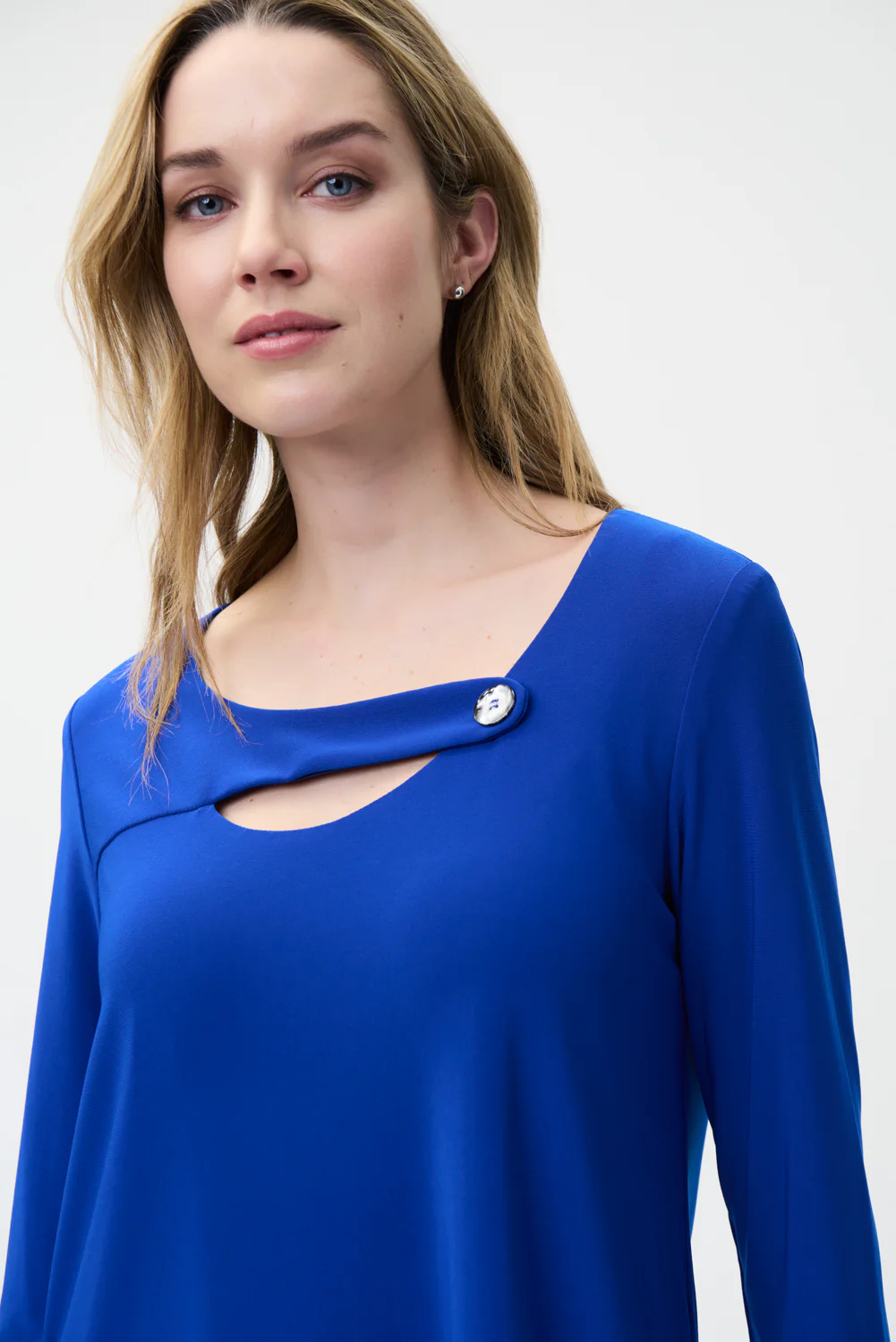 Joseph Ribkoff Royal Cut-Out Detail Top Style 221144 - Image 3