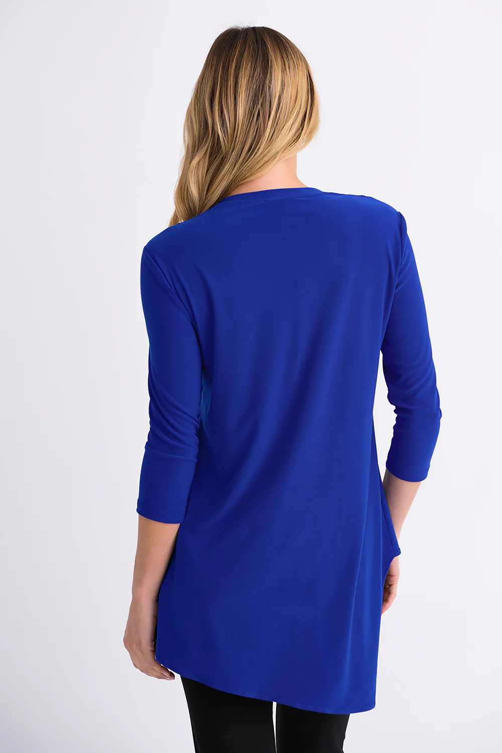 Joseph Ribkoff Royal Sapphire Asymmetric Tunic Style 161066 - Image 3